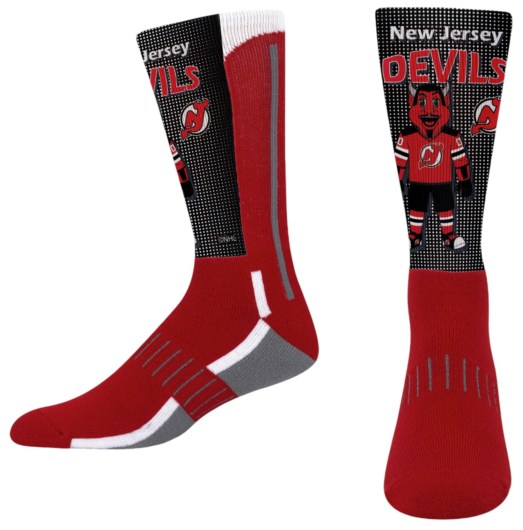 For Bare Feet Youth New Jersey Devils Mascot Socks
