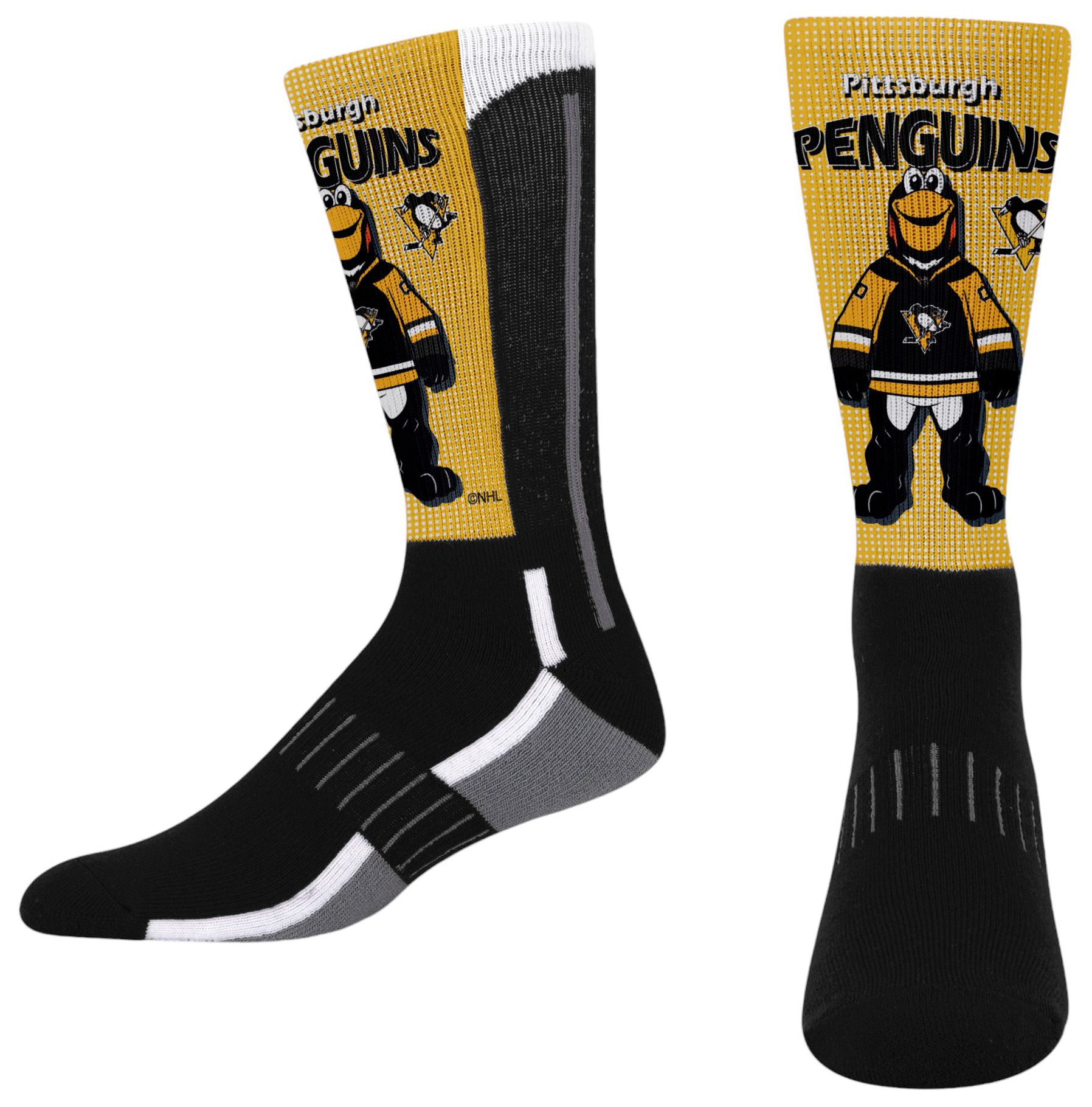 For Bare Feet Youth Pittsburgh Penguins Mascot Socks