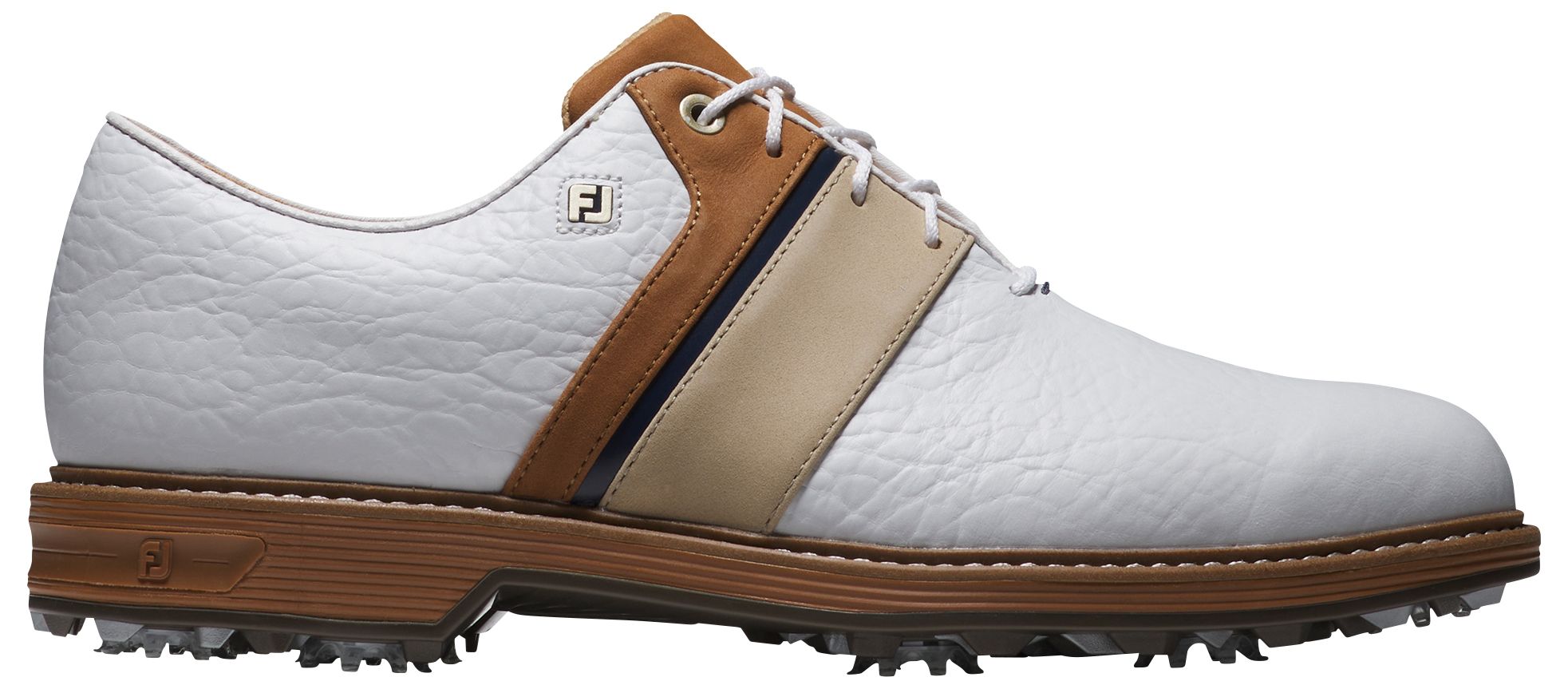 White/Tan/Navy
