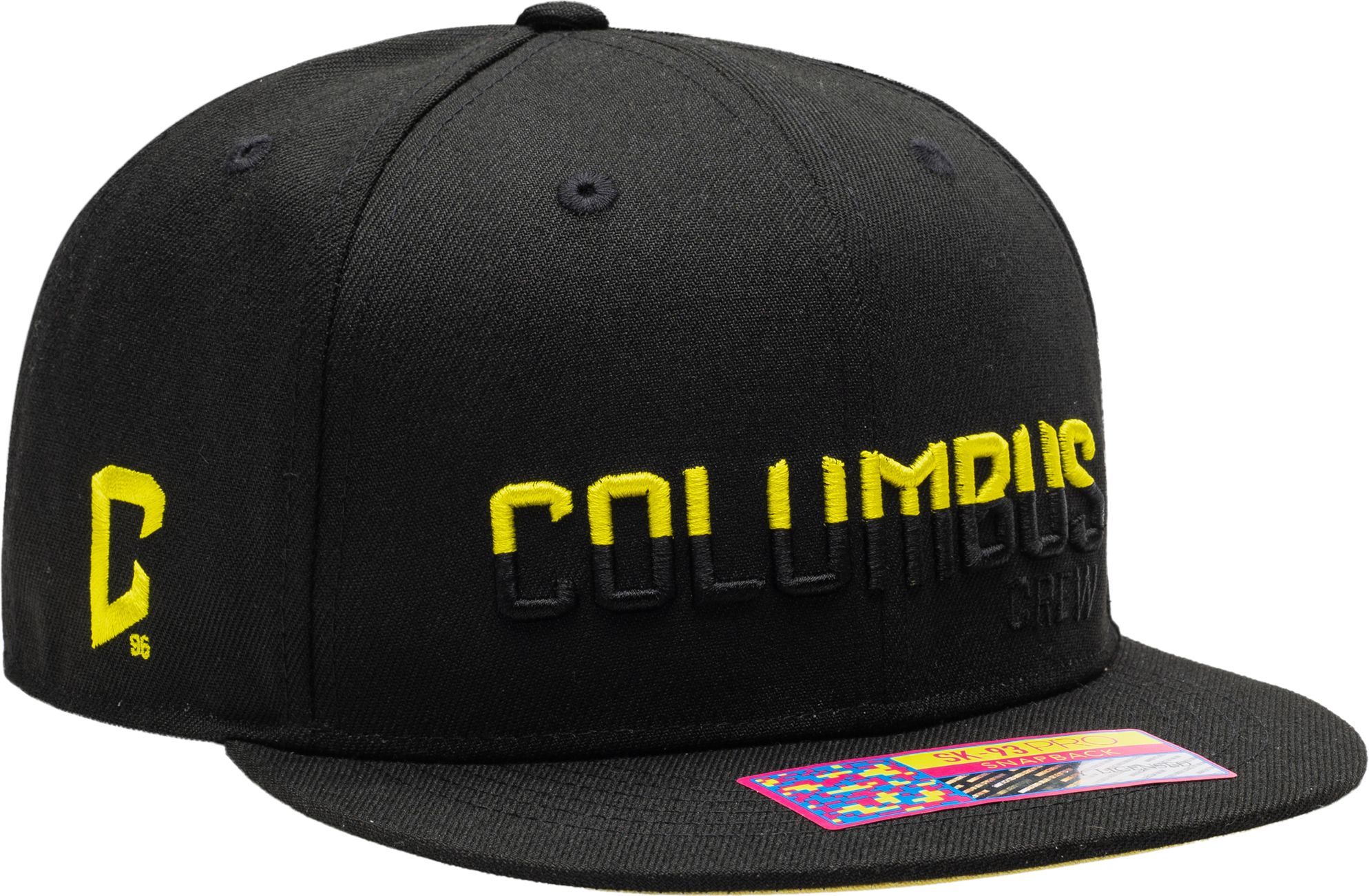 Fan Ink Adult Columbus Crew Loyalty Black Snapback Adjustable Hat