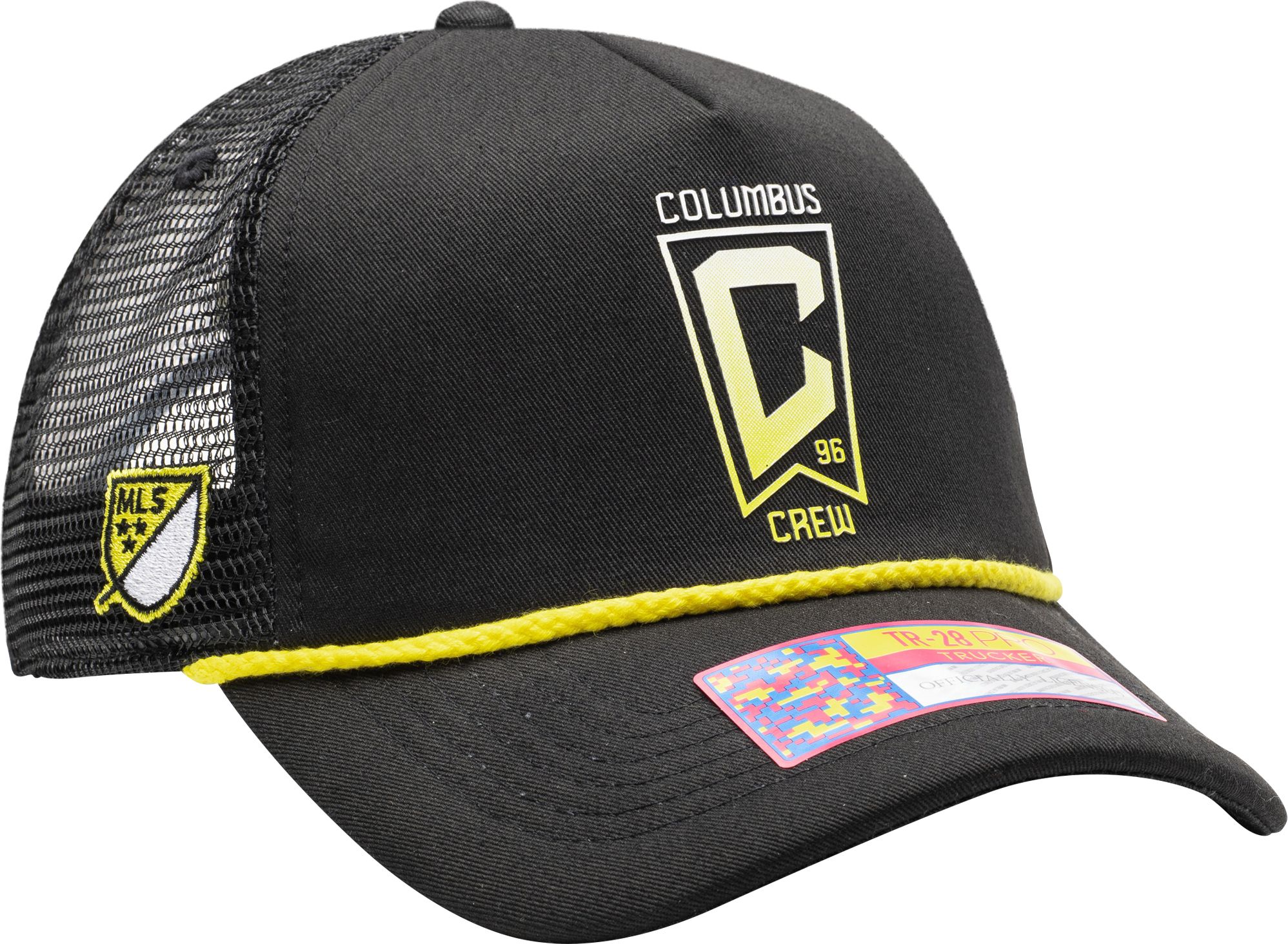Fan Ink Adult Columbus Crew Atmosphere Black Trucker Hat