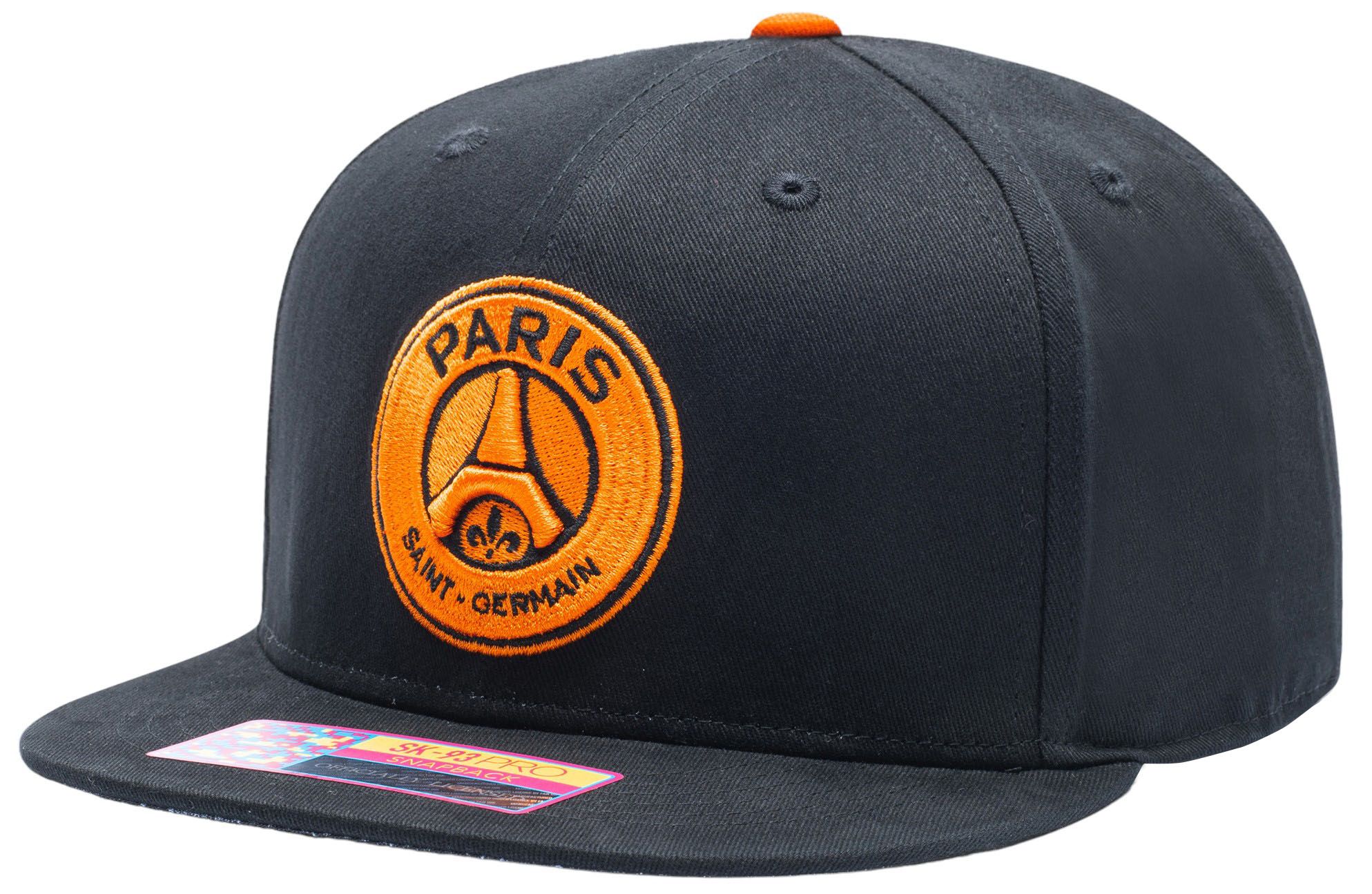 Fan Ink Adult Paris Saint-Germain Locale Black Snapback Adjustable Hat