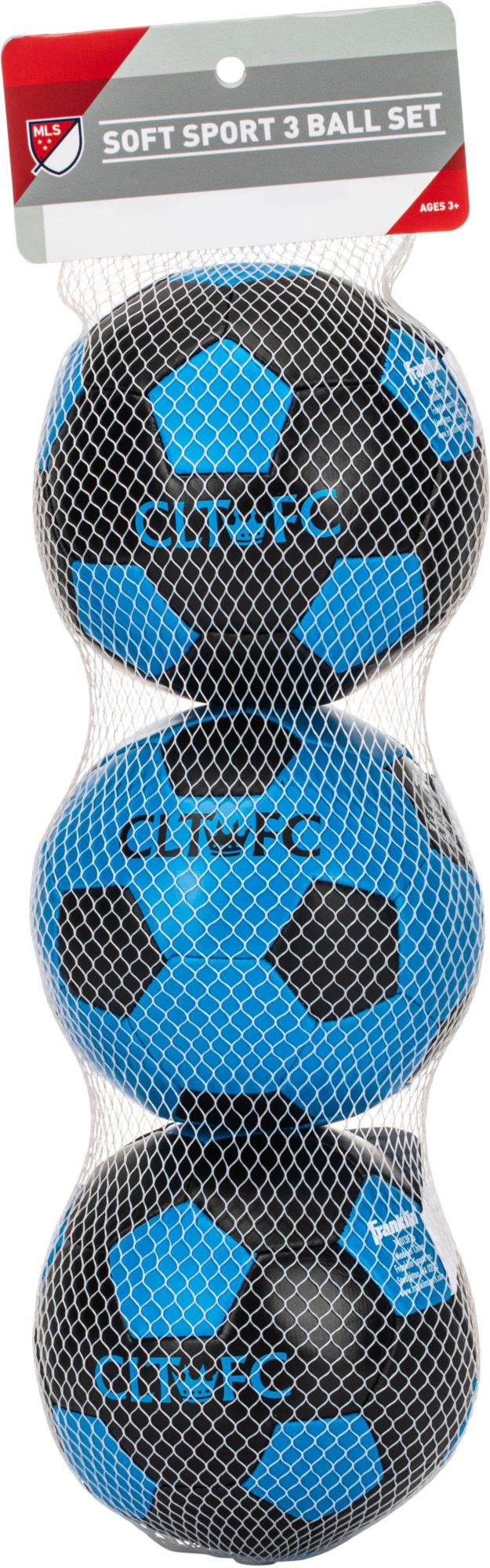 Franklin Charlotte FC Soft Soccer Ball 3-Pack