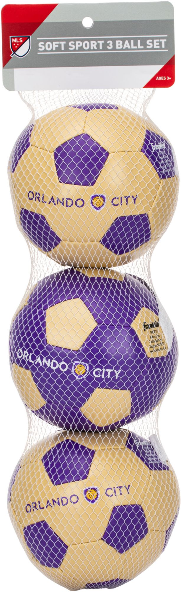 Franklin Orlando City SC Soft Soccer Ball 3-Pack