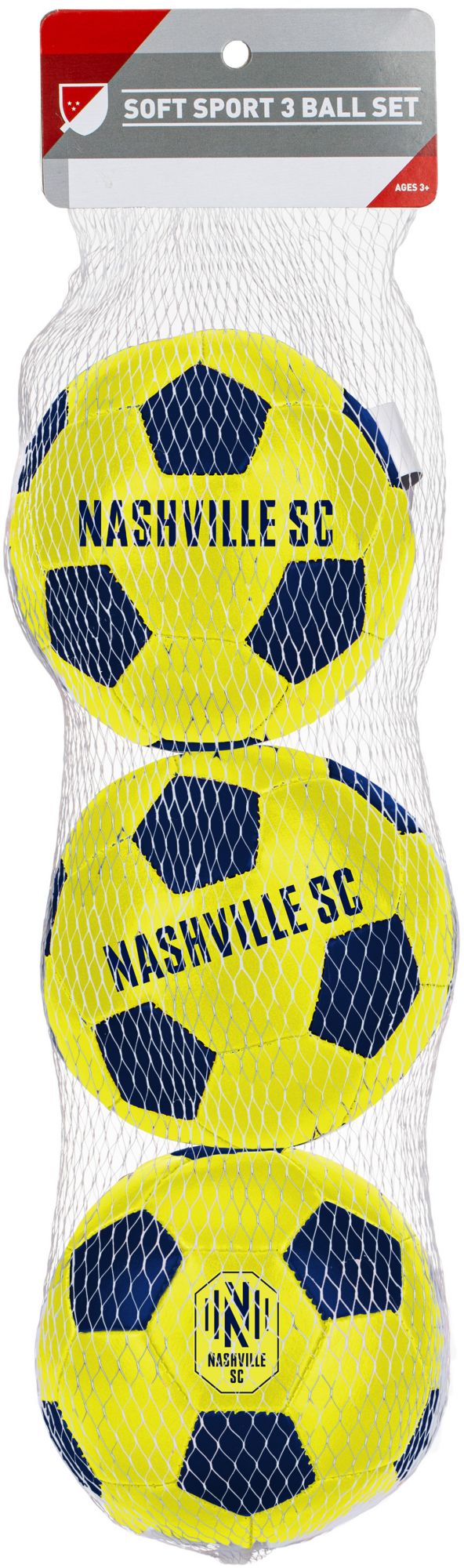 Franklin Nashville SC Soft Soccer Ball 3-Pack