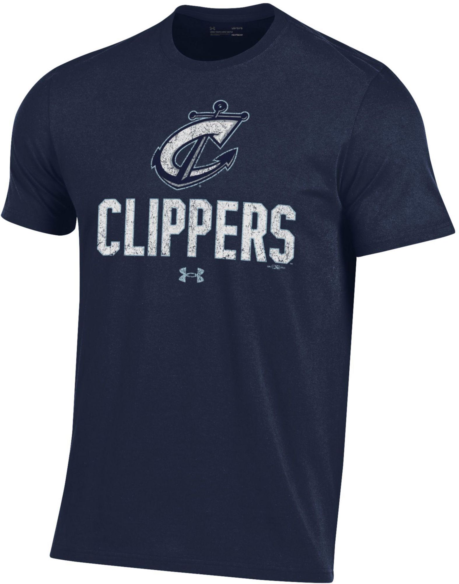 Under Armour Men's Columbus Clippers Navy Cotton Short Sleeve T-Shirt