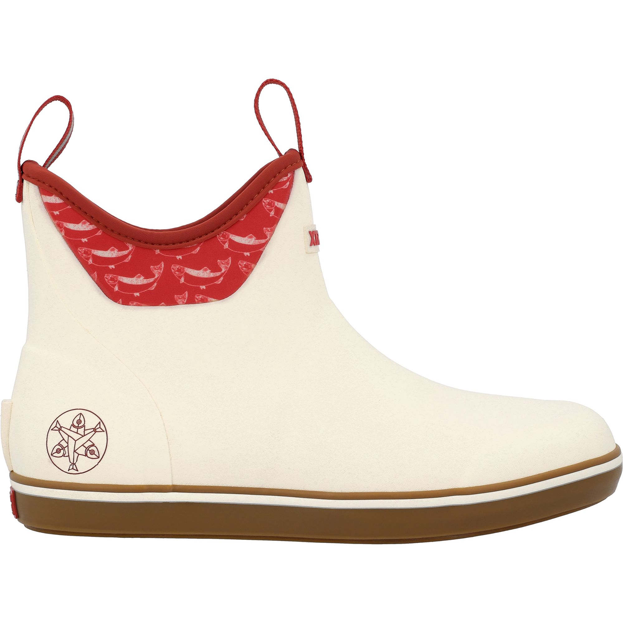 Ivory/Fire Salmon Print