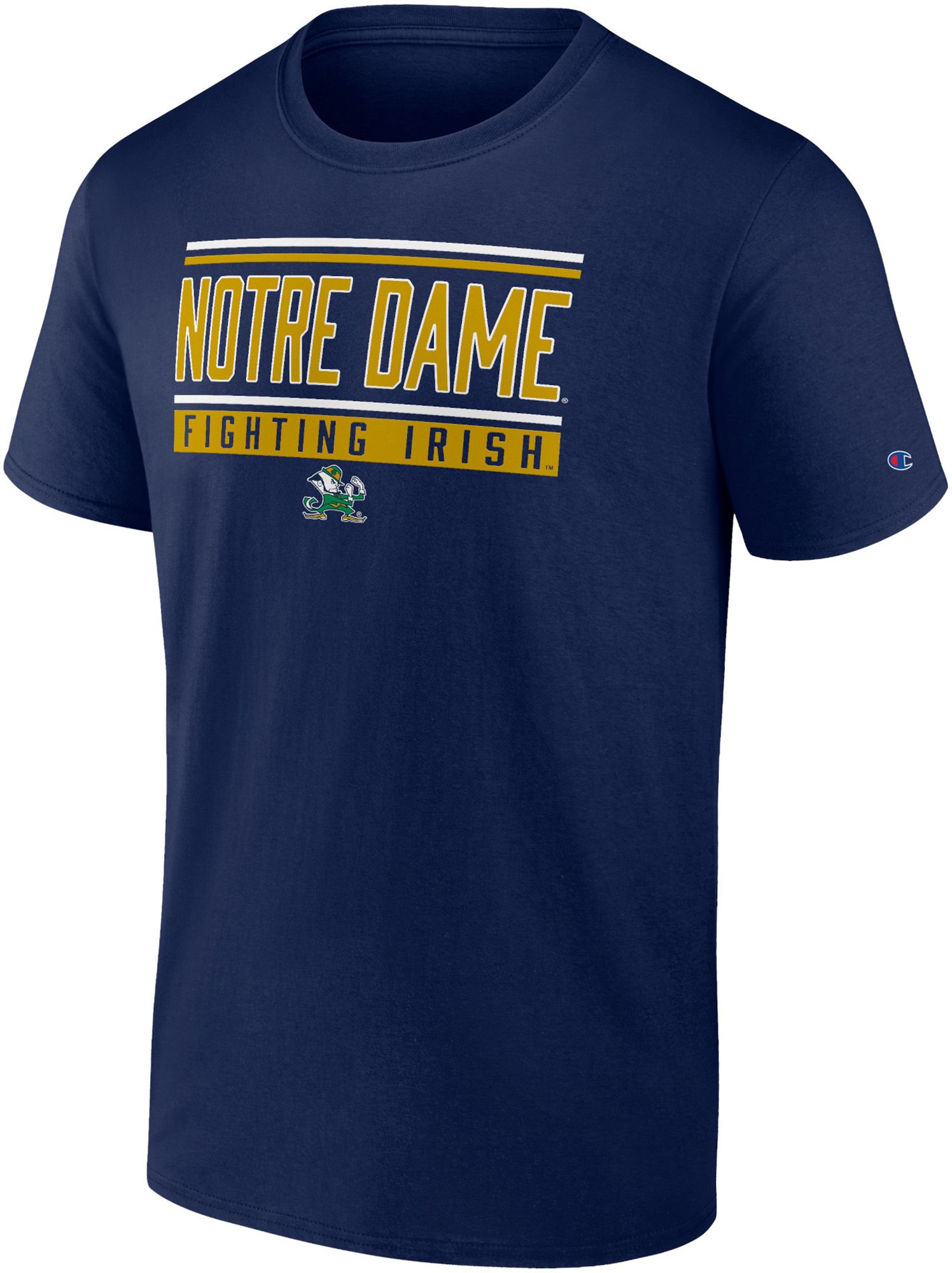 Profile Varsity Men's Notre Dame Fighting Irish Navy Big &amp; Tall Stack T-Shirt