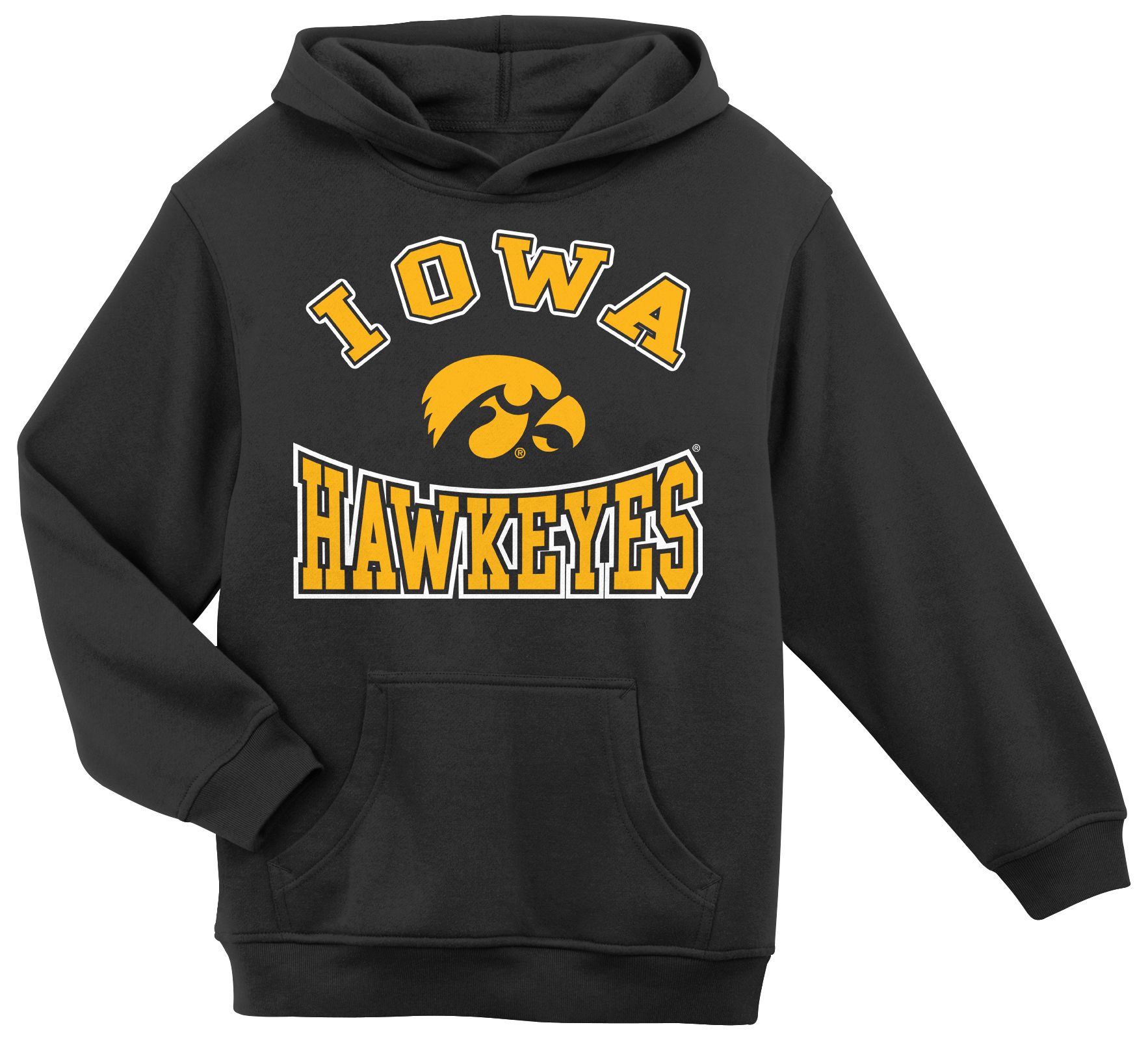 Gen2 Boys' Iowa Hawkeyes Black Hometown Pullover Hoodie