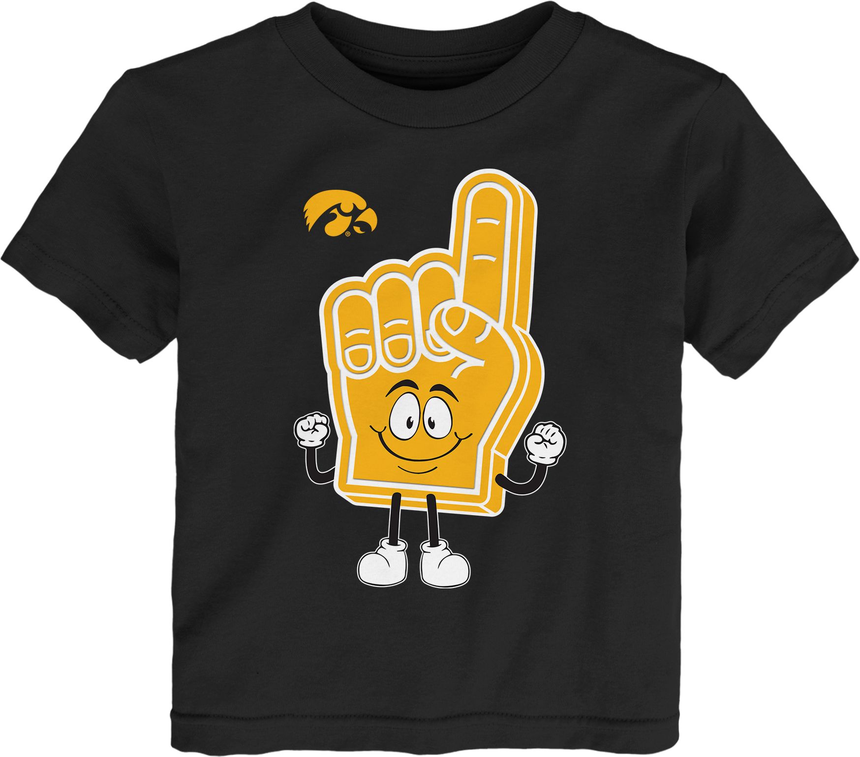 Gen2 Toddler Iowa Hawkeyes Black Handy Man T-Shirt