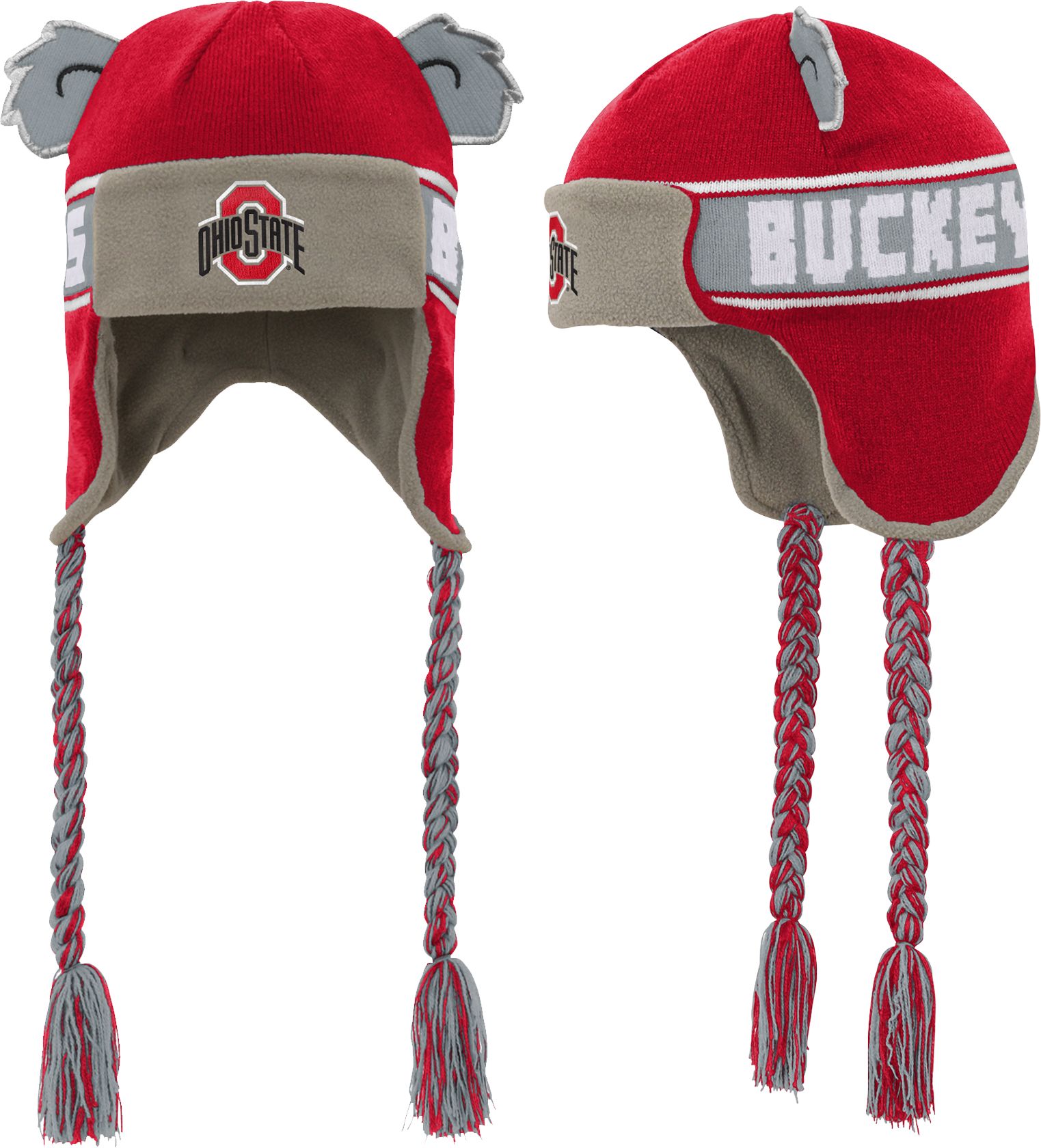Gen2 Youth Ohio State Buckeyes Red Ears Trooper Knit Hat