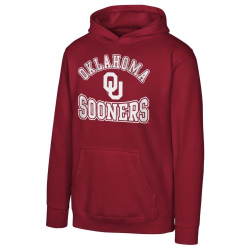 Gen2 Youth Oklahoma Sooners Dark Red Red Zone Pullover Hoodie