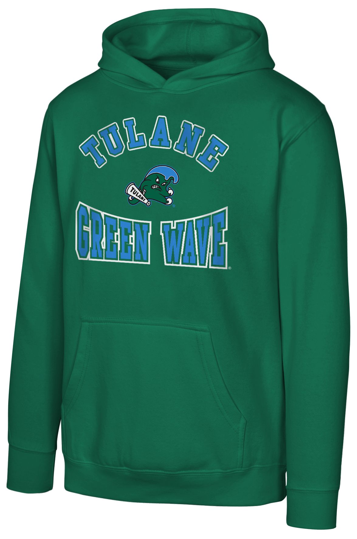 Gen2 Youth Tulane Green Wave Dark Green Hometown Pullover Hoodie