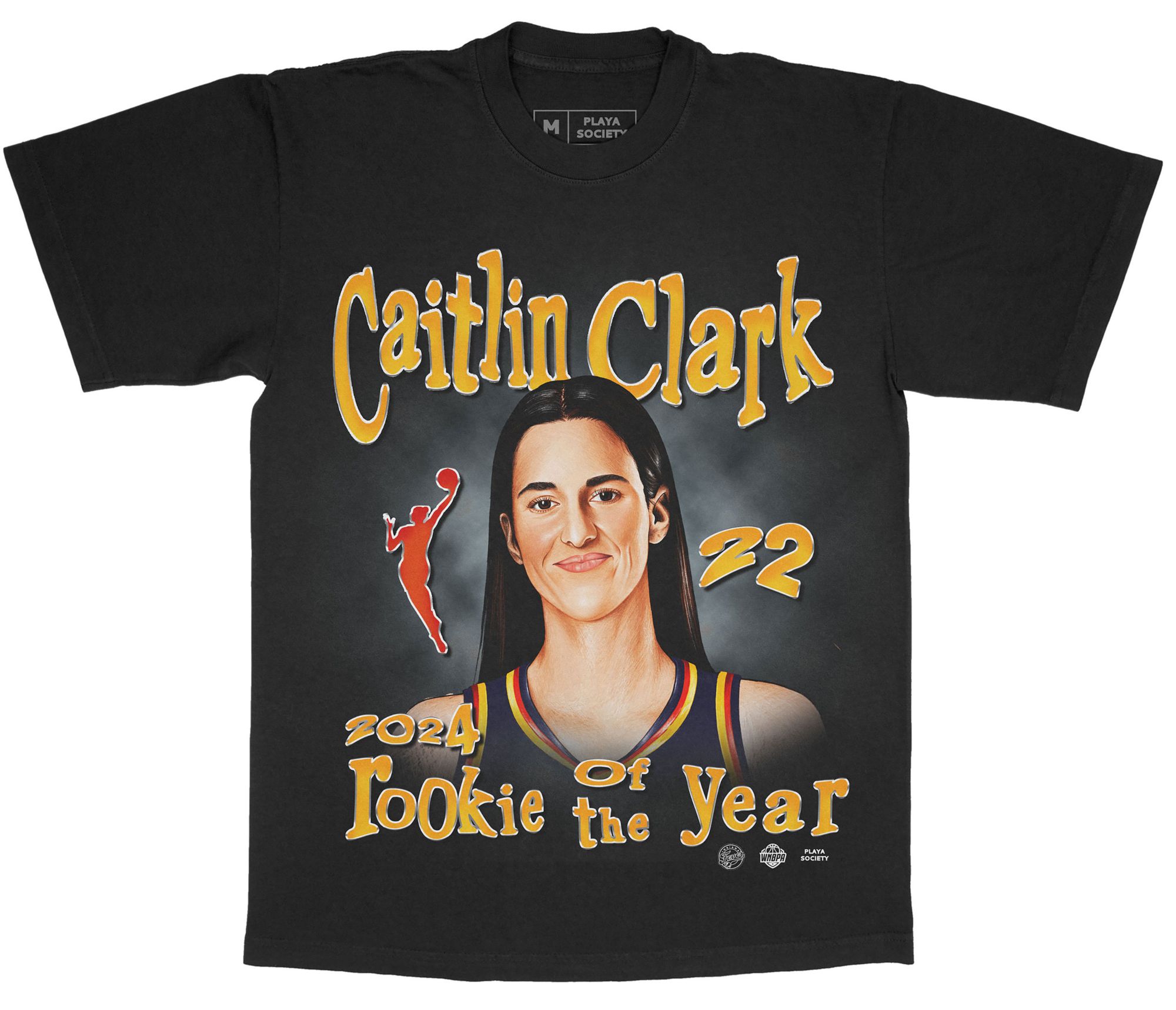 PLAYA SOCIETY Youth Indiana Fever Caitlin Clark 2024 Rookie Of The Year T-Shirt