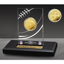 Highland Mint Super Bowl LVIII 4-Time Champions Kansas City Chiefs Gold Coin in Acrylic Display