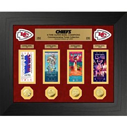 Highland Mint Super Bowl LVIII Champions Deluxe Ticket Collection Kansas City Chiefs Gold Coin Photo Mint