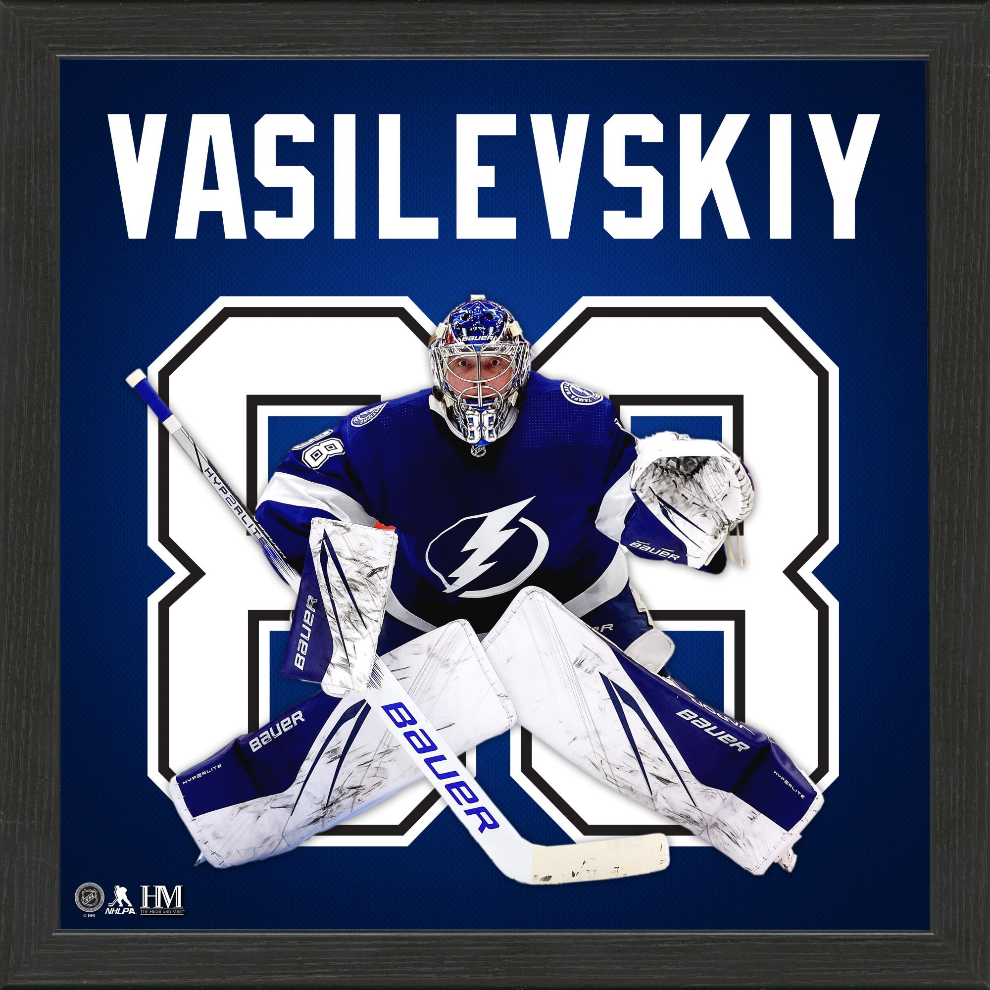 Highland Mint Tampa Bay Lightning Impact Jersey Frame