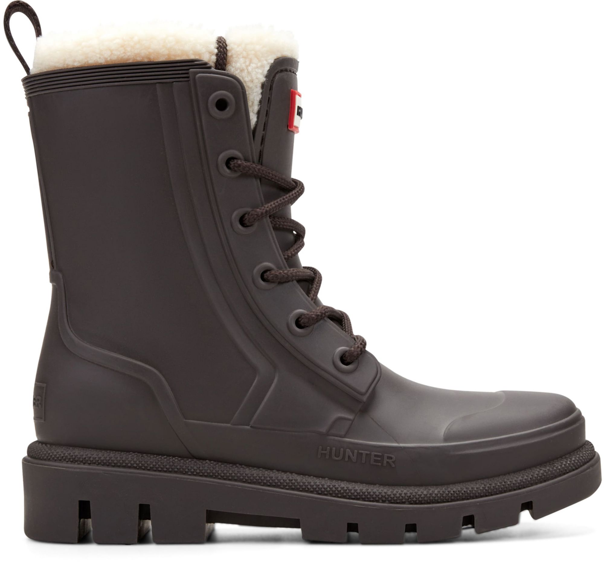 HUNTER Women's Diana Waterproof Lace-up Rain Boots