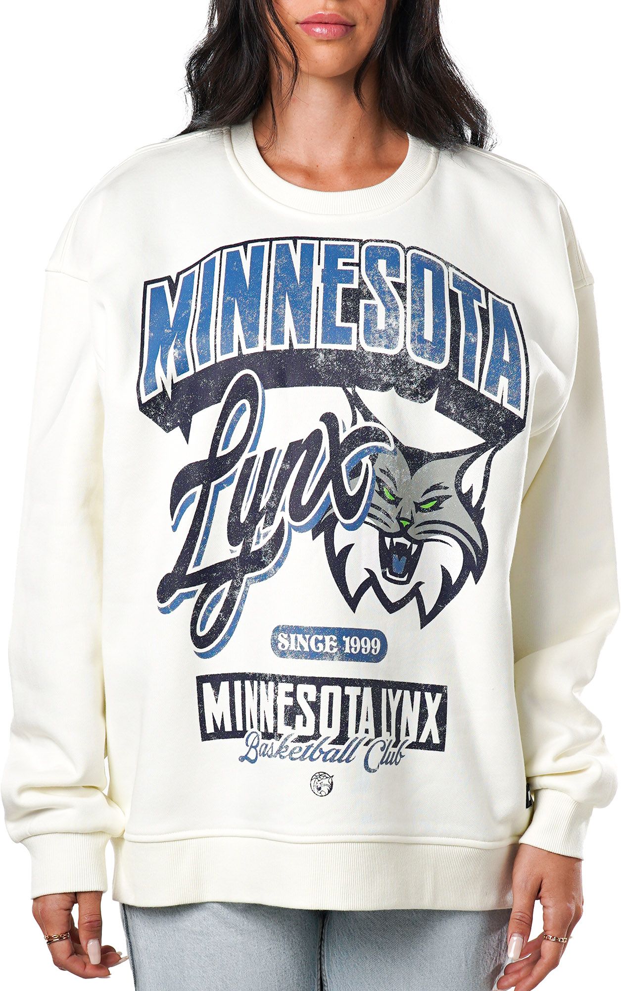 The Wild Collective Women's Minnesota Lynx Cream Graphic Crewneck Sweatshirt