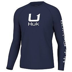 HUK Men's Icon Crew Neck Long Sleeve T-Shirt