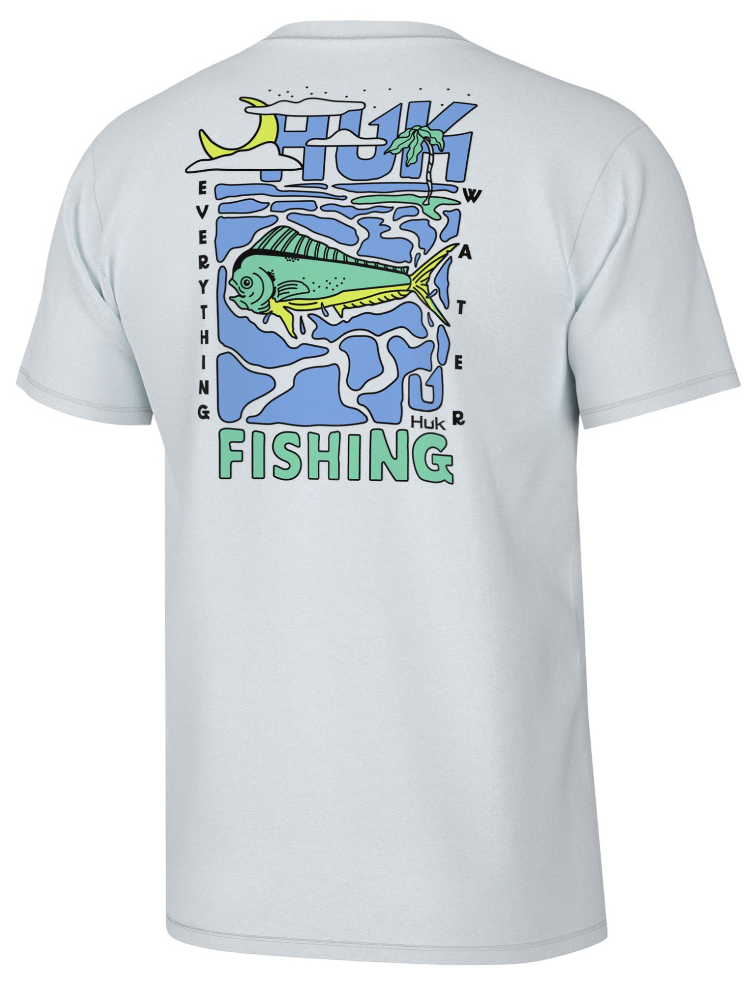 HUK Men's Dolphin Dreams Short Sleeve T-Shirt