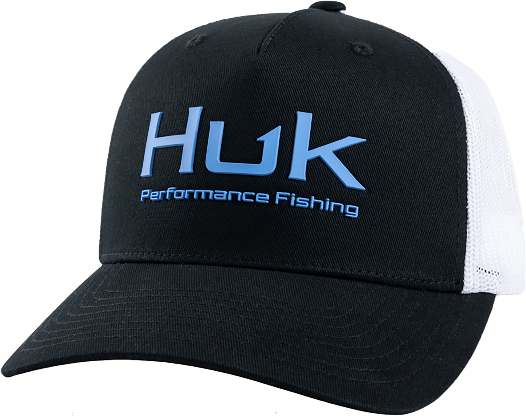HUK Men's Performance Fishing Trucker Hat, Black