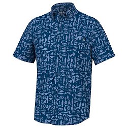  Reel Legends Mens Print Saltwater II Short Sleeve Shirt Small  Grey/White : Clothing, Shoes & Jewelry