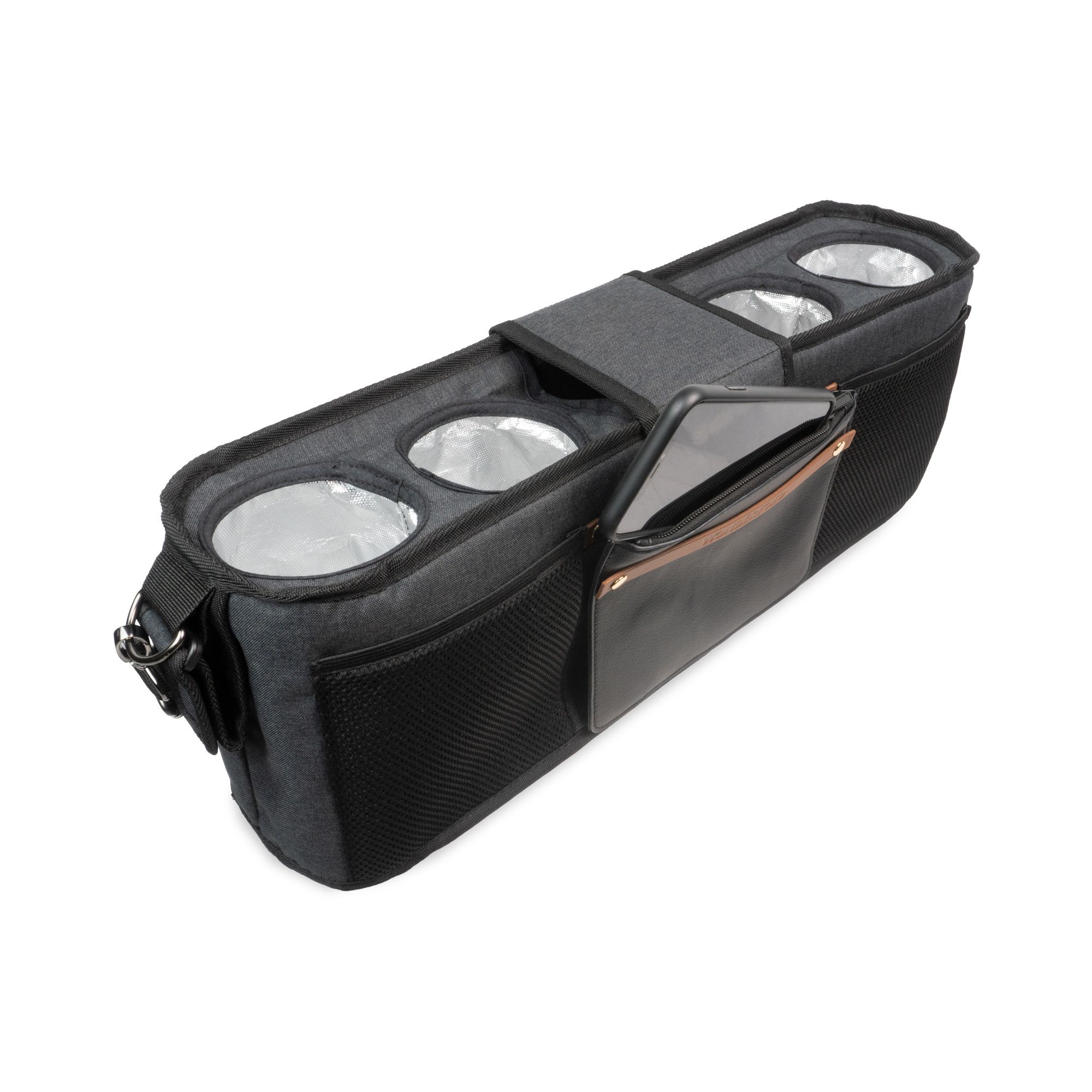 WonderFold Parent Console with 4 Insulated Cup Holders