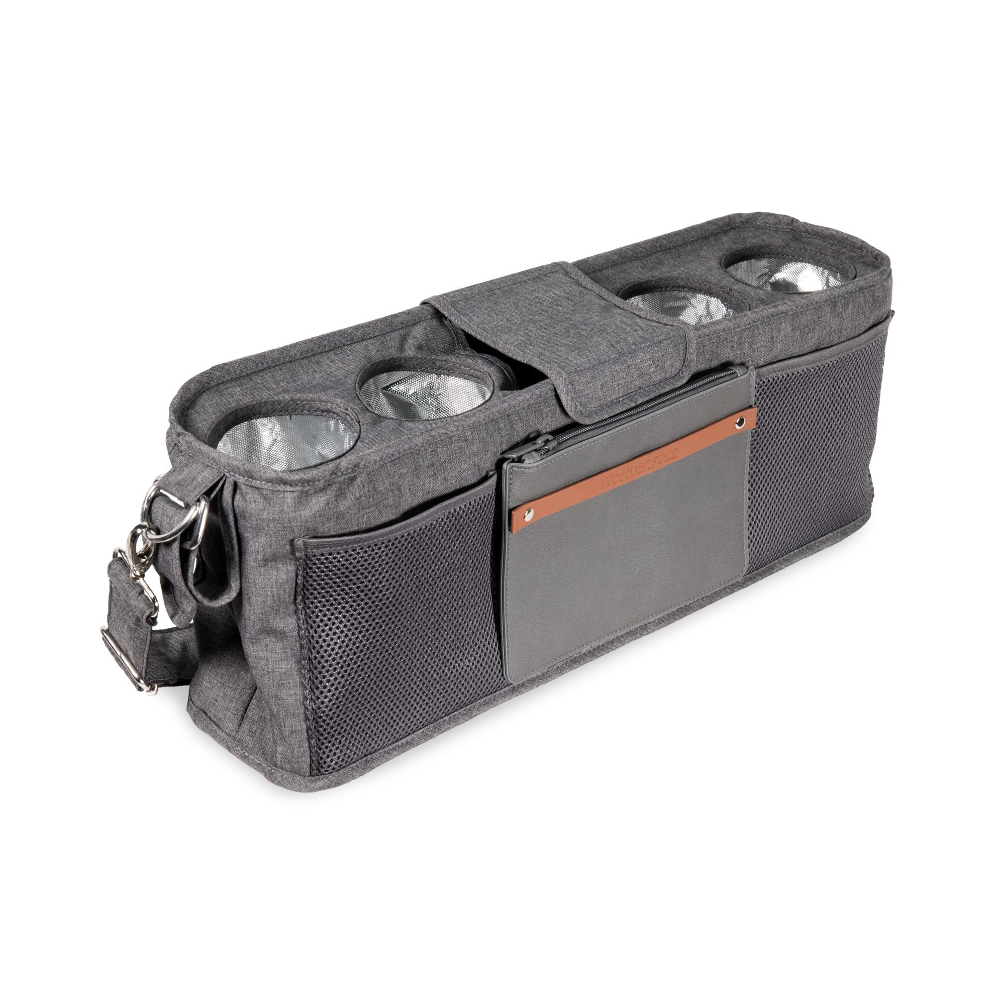 WonderFold Parent Console with 4 Insulated Cup Holders