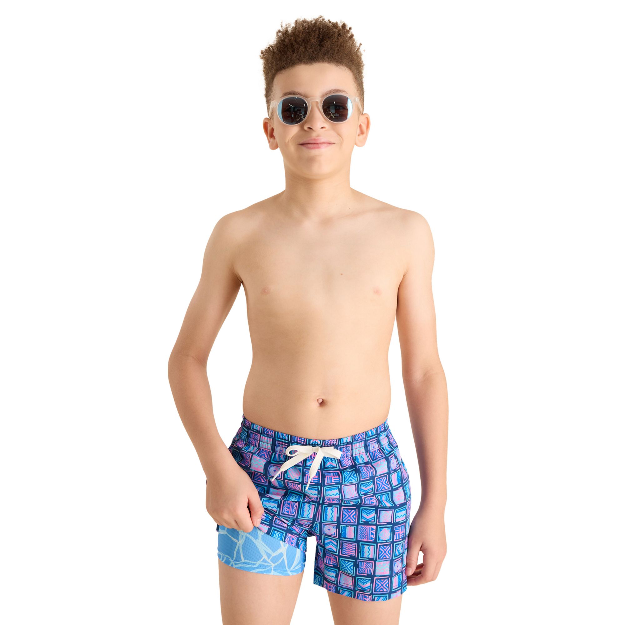 chubbies Boys' Shorter Classic Lined Swim Trunks