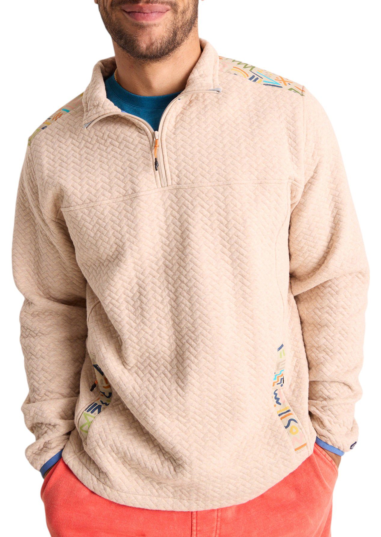 Chubbies Men's Back to Basic Quilted 1/4 Zip