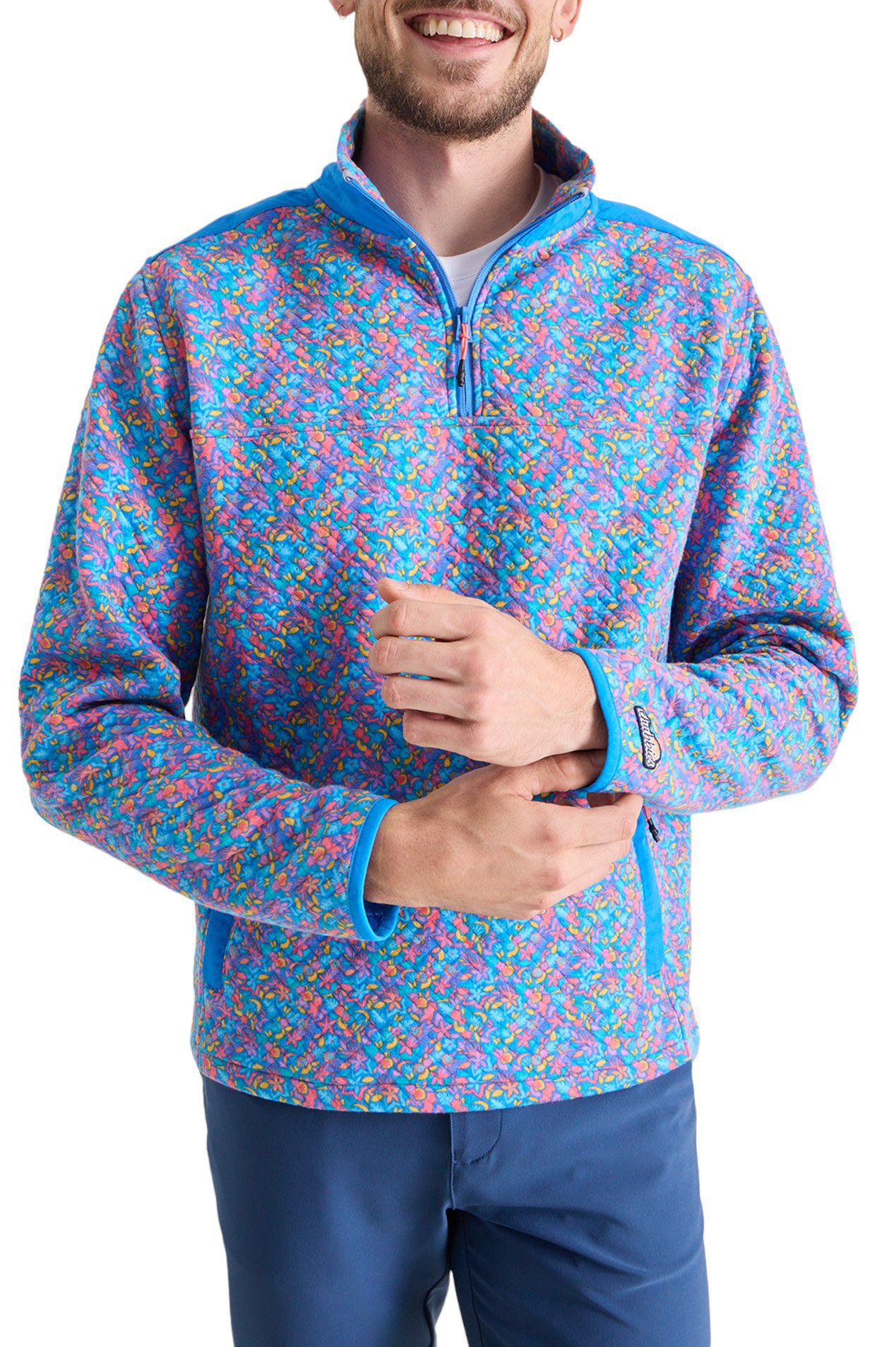 Chubbies Men's Back to Basic Quilted 1/4 Zip