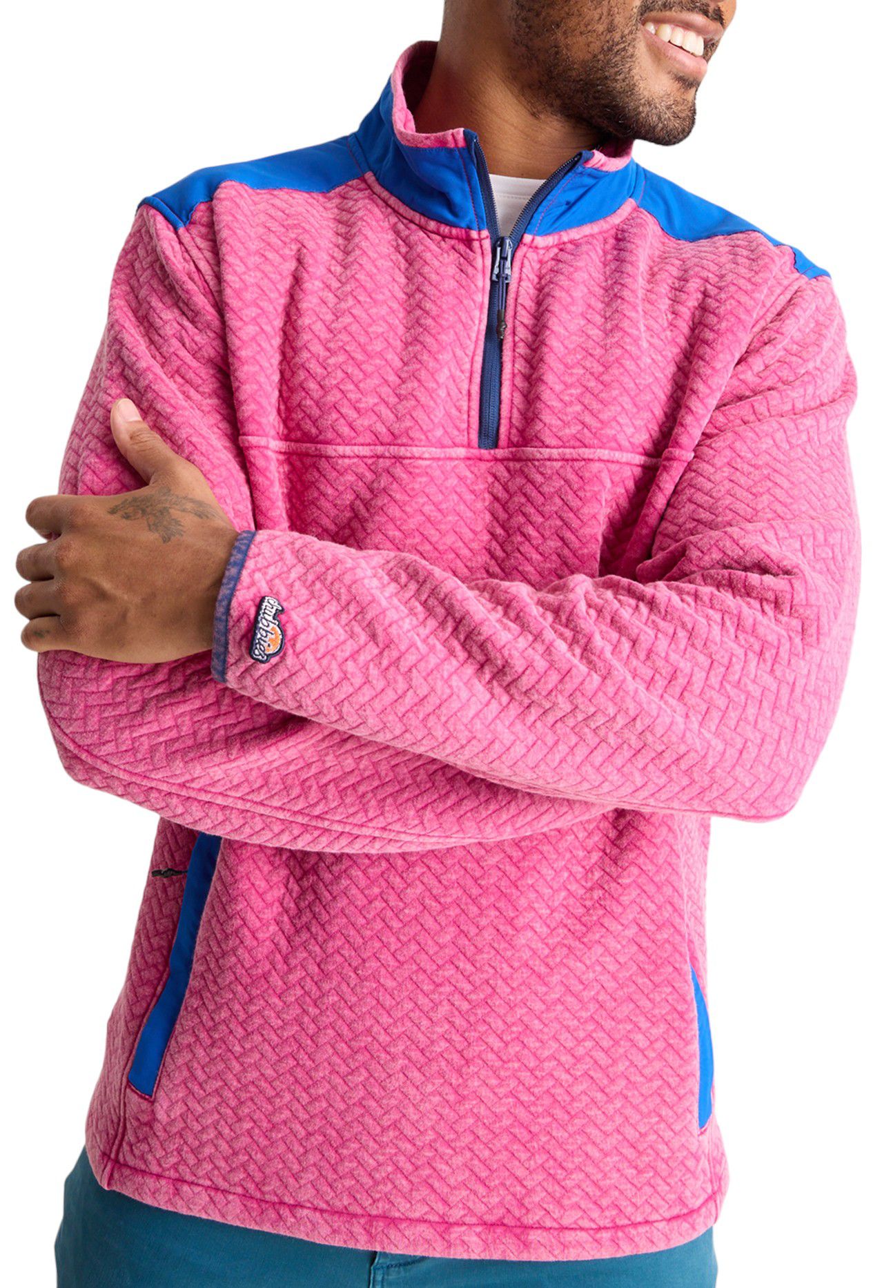 chubbies Men's Back to Basic Quilted 1/4 Zip