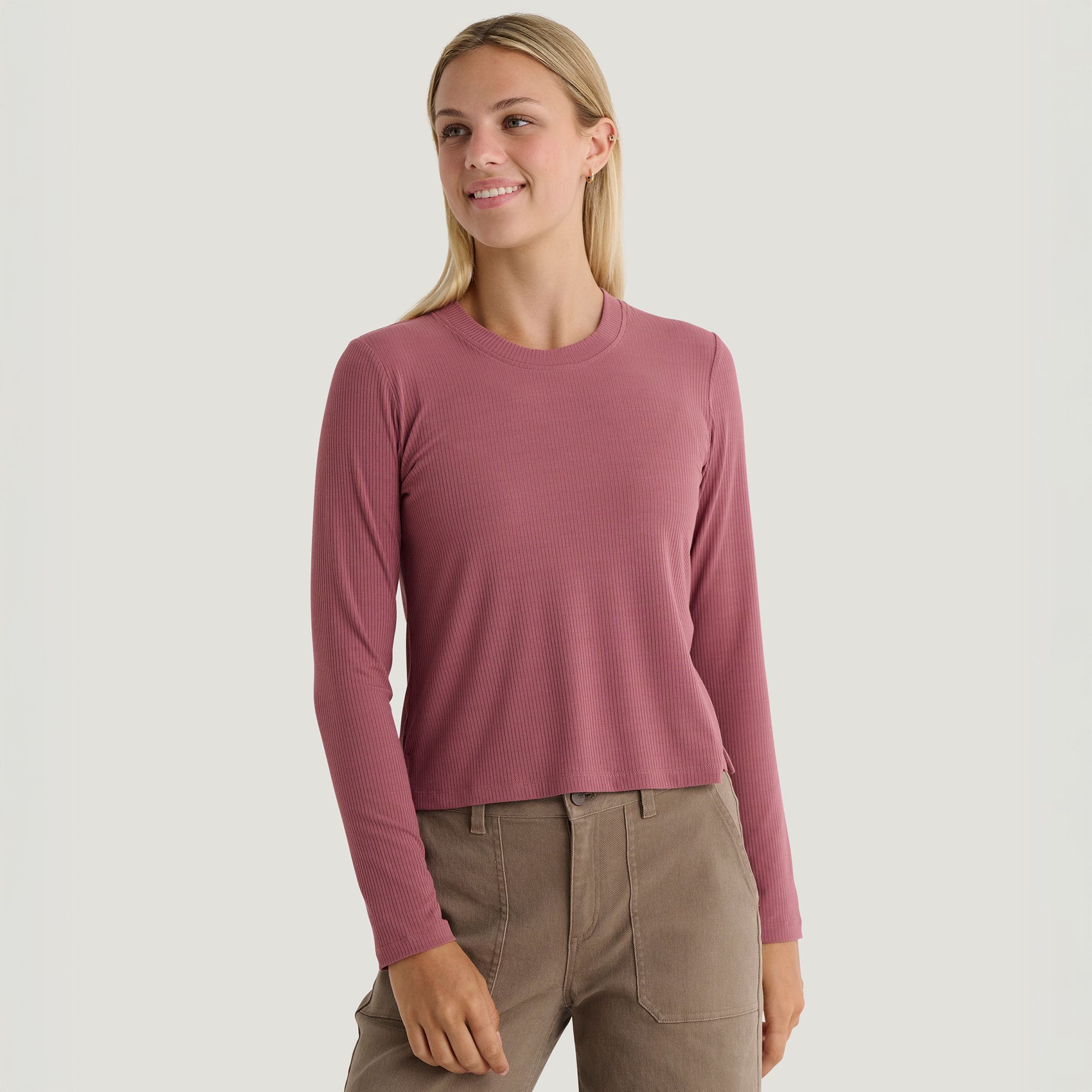 Free Fly Women's Ribbed Bamboo Long Sleeve