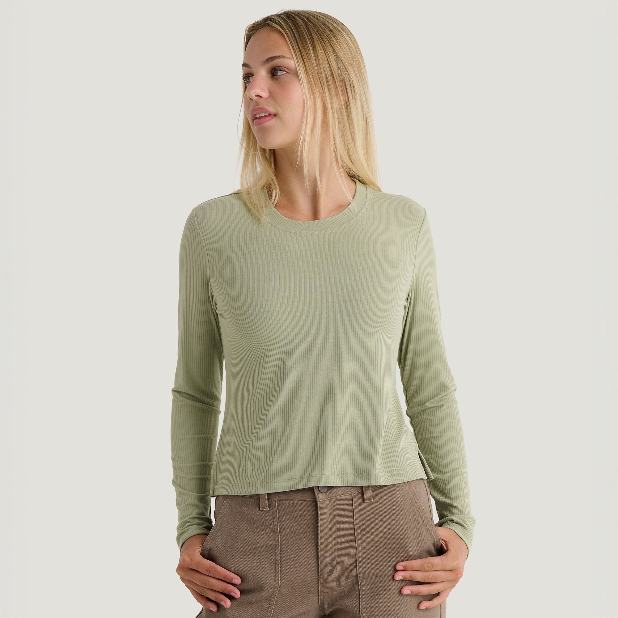 Free Fly Women's Ribbed Bamboo Long Sleeve