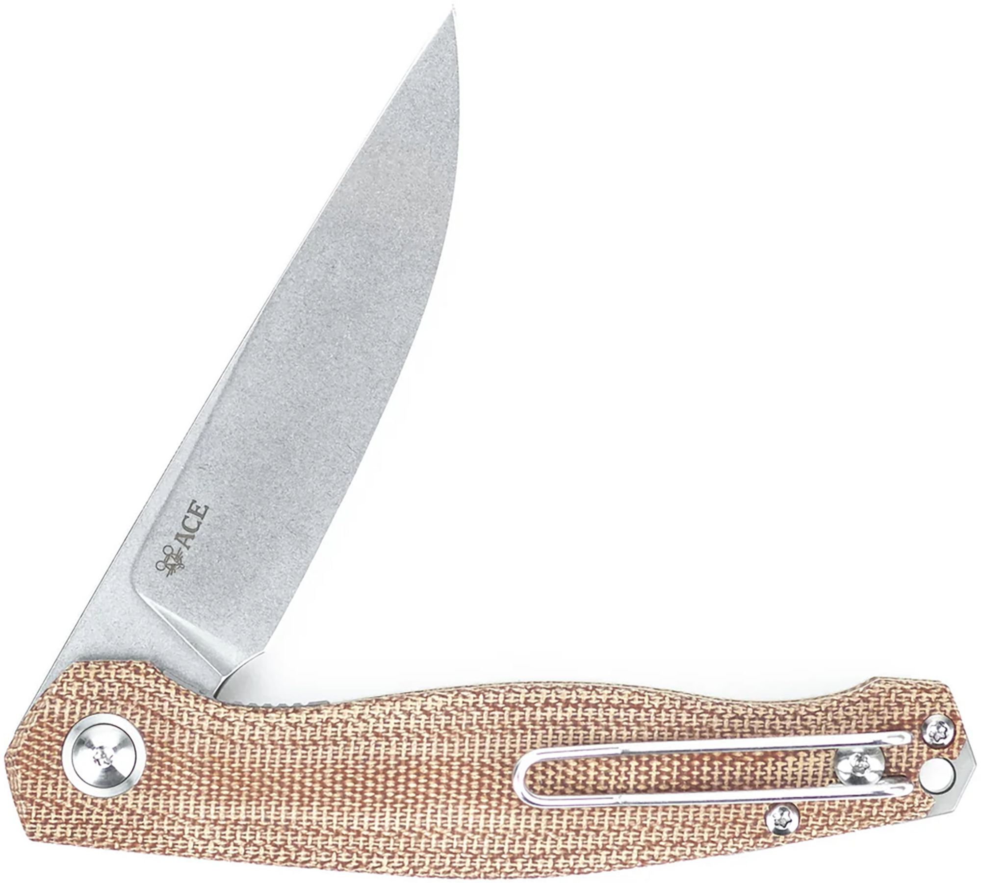 GiantMouse ACE Sonoma V2 Natural Micarta Knife
