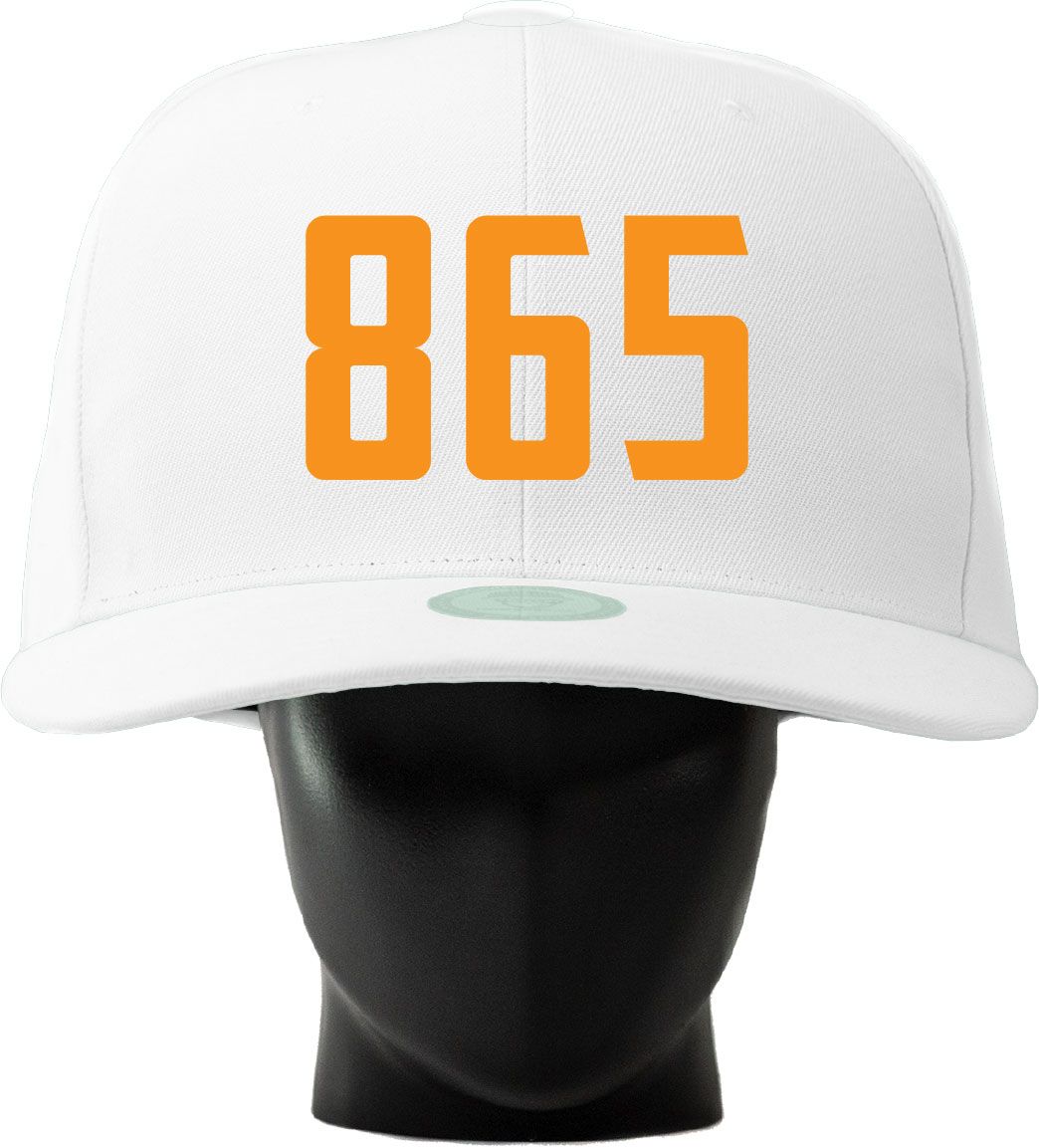 Noggin Boss Adult Tennessee White Area Code Oversized Hat