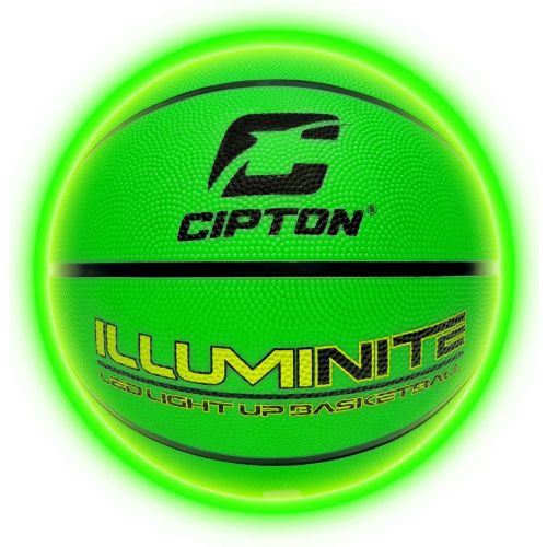 Cipton Light-Up LED Indoor/Outdoor Rubber Basketball - Green