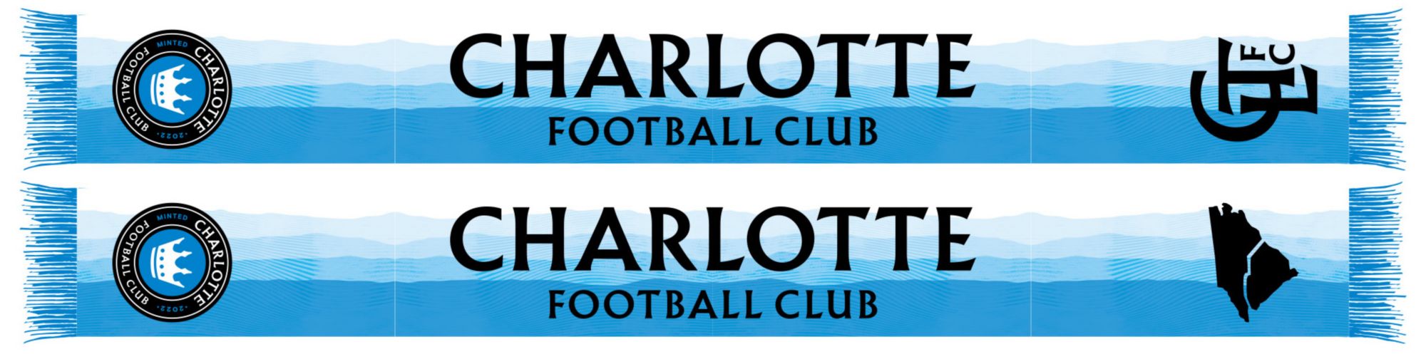 Ruffneck Scarves Charlotte FC Jersey Hook Multicolor Scarf