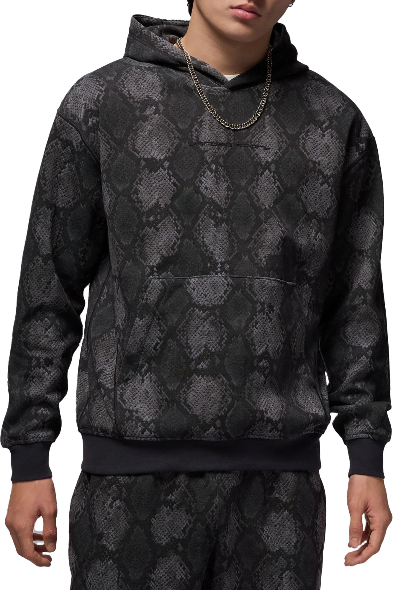 Jordan Men's Dri-FIT Sport Hoop Fleece Printed Hoodie