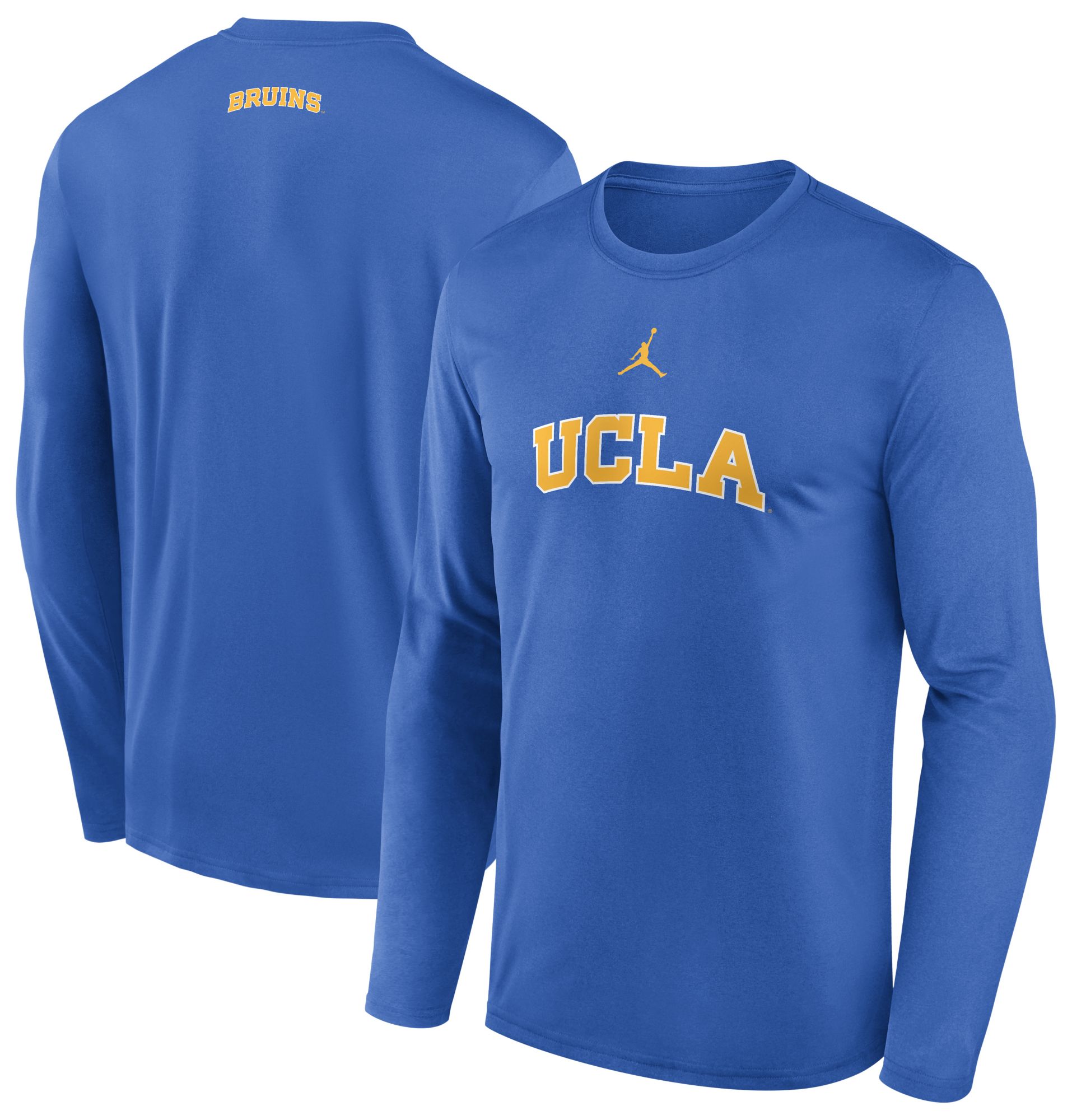 Jordan Men's UCLA Bruins Signal Blue Shoot Long Sleeve T-Shirt