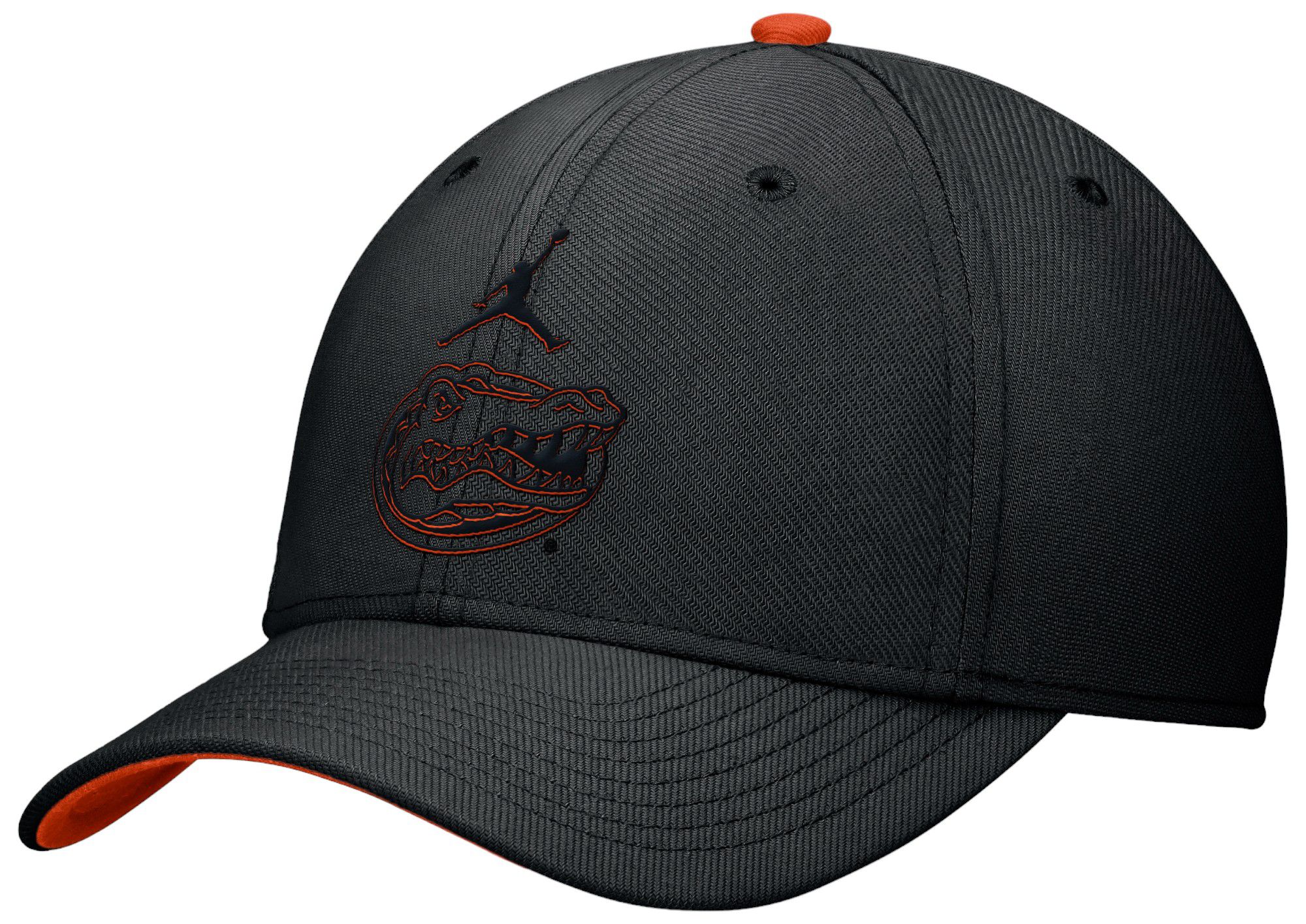 Jordan Men's Florida Gators Black Swooshflex Tonal Adjustable Hat