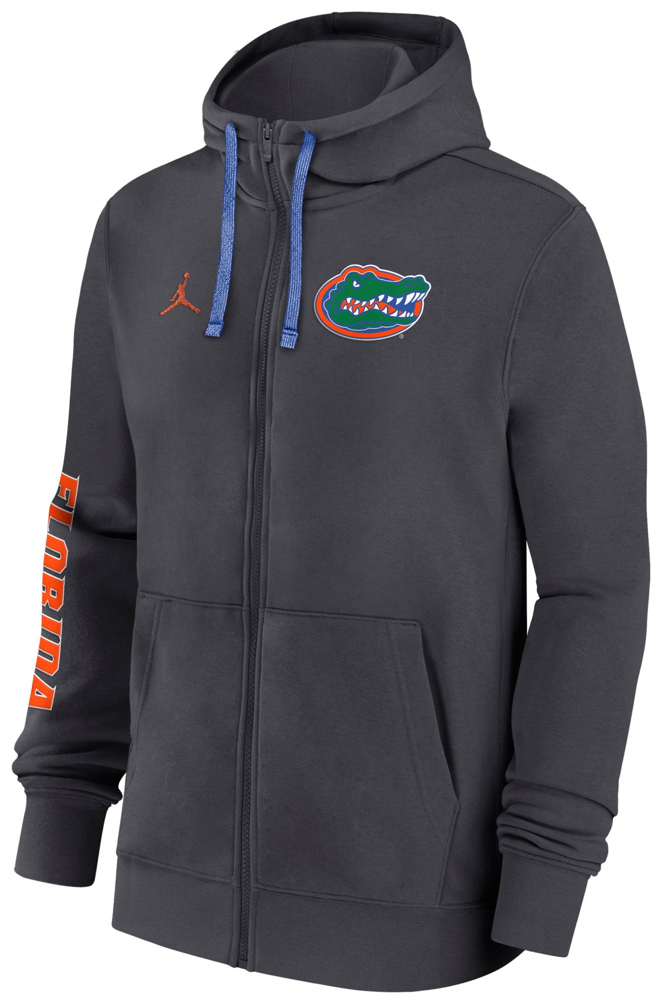 Jordan Men's Florida Gators Grey Team Issue Sideline Player Full-Zip Hoodie