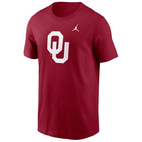 Jordan Men's Oklahoma Sooners Crimson Jumpman Logo T-Shirt