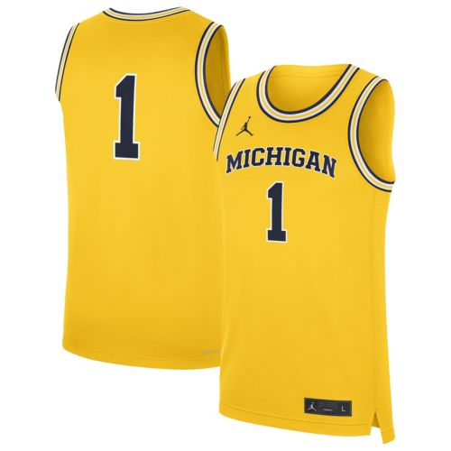 Jordan Men's Michigan Wolverines College Navy Victory Half