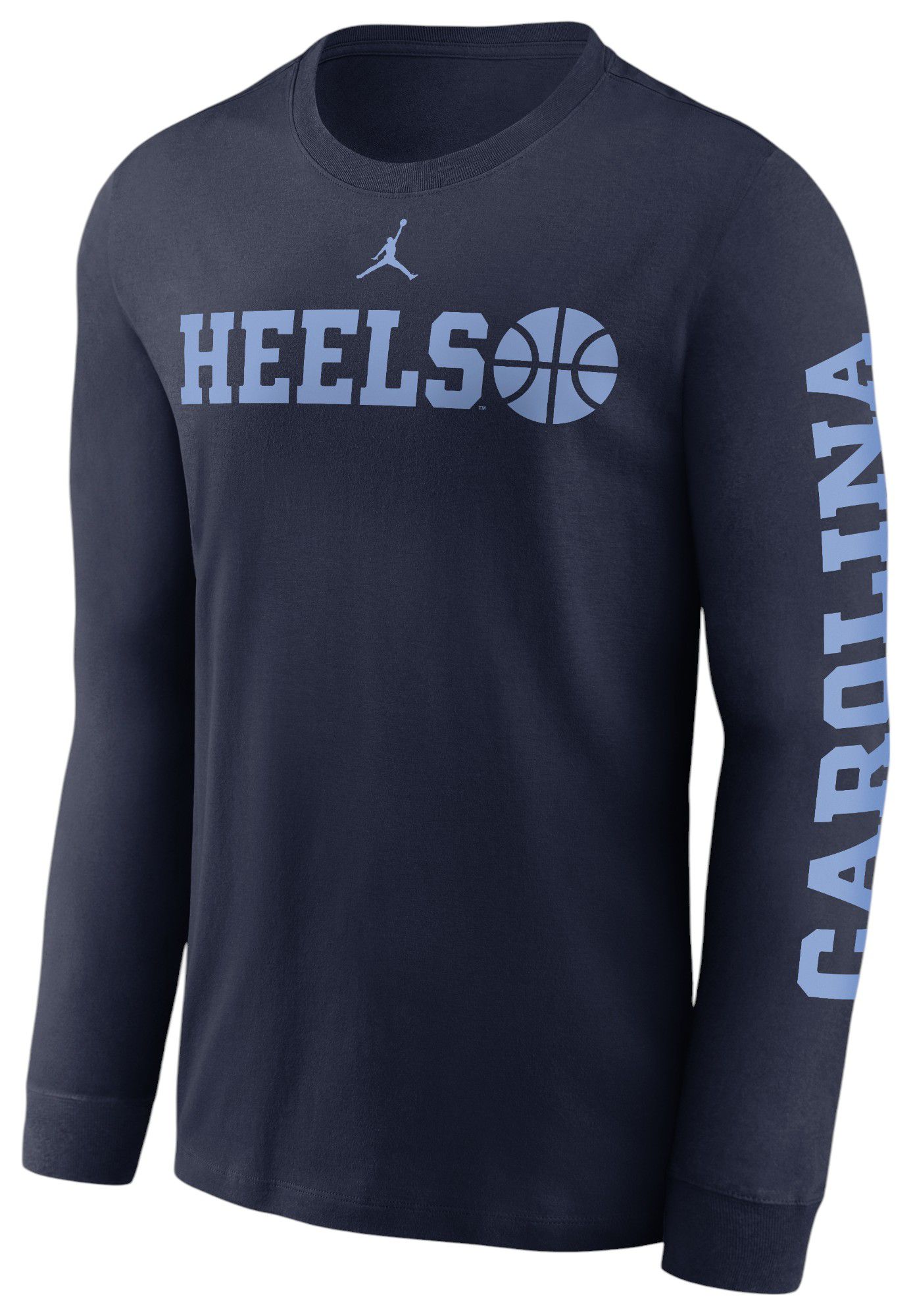 Jordan Men's North Carolina Tar Heels College Navy Icon Long Sleeve T-Shirt