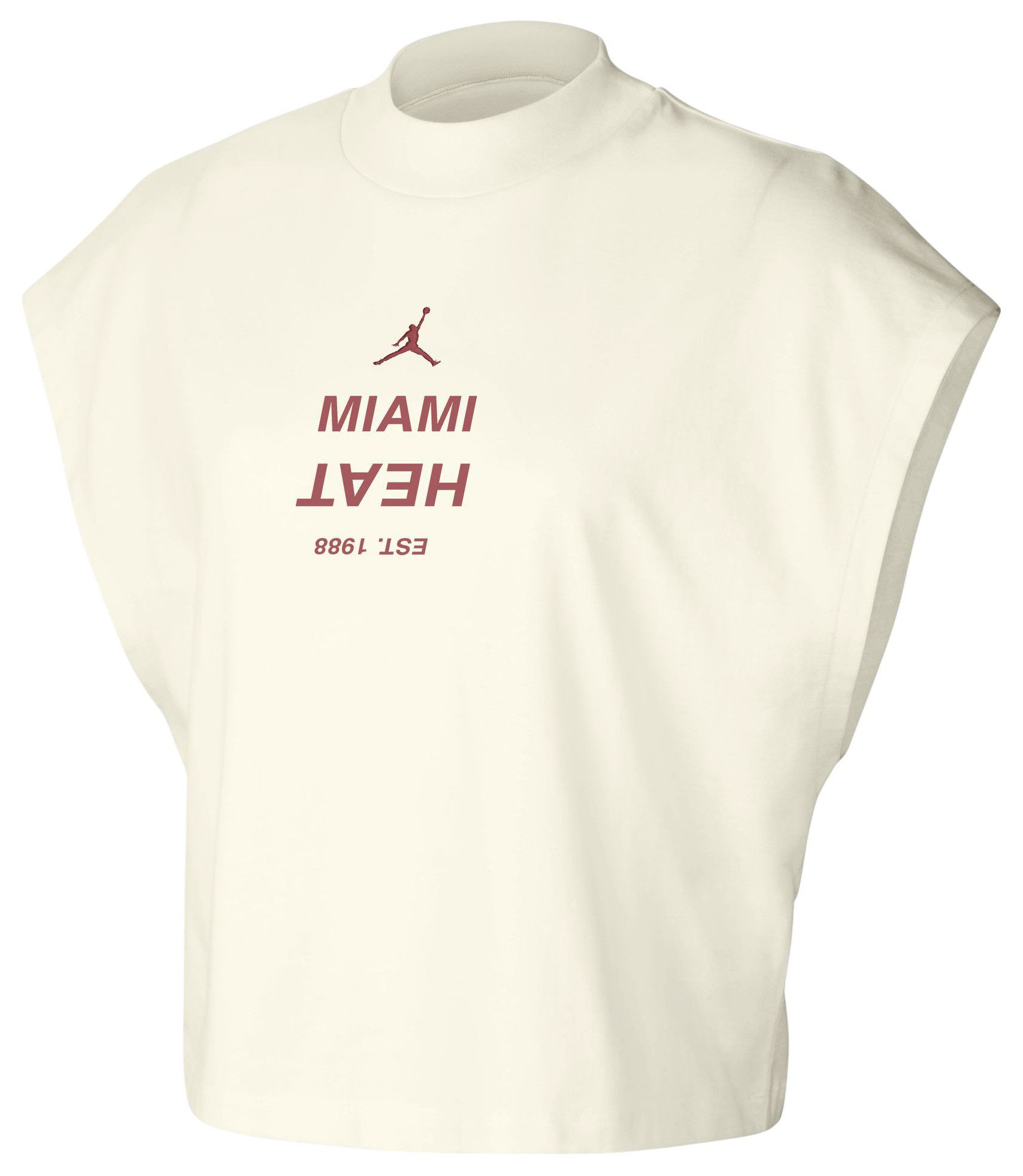 Jordan Women's Miami Heat White Muscle Tank Top