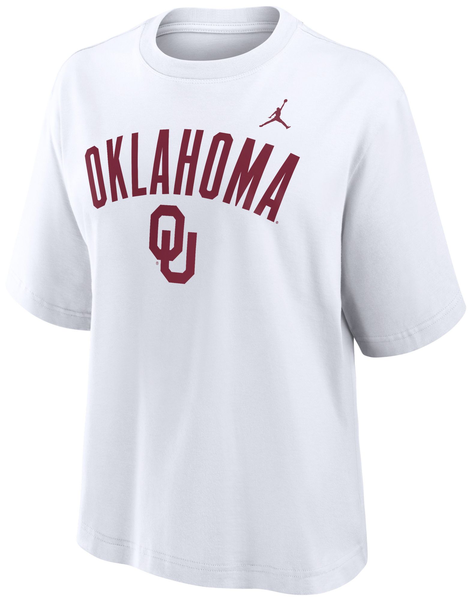Jordan Women's Oklahoma Sooners White Boxy T-Shirt