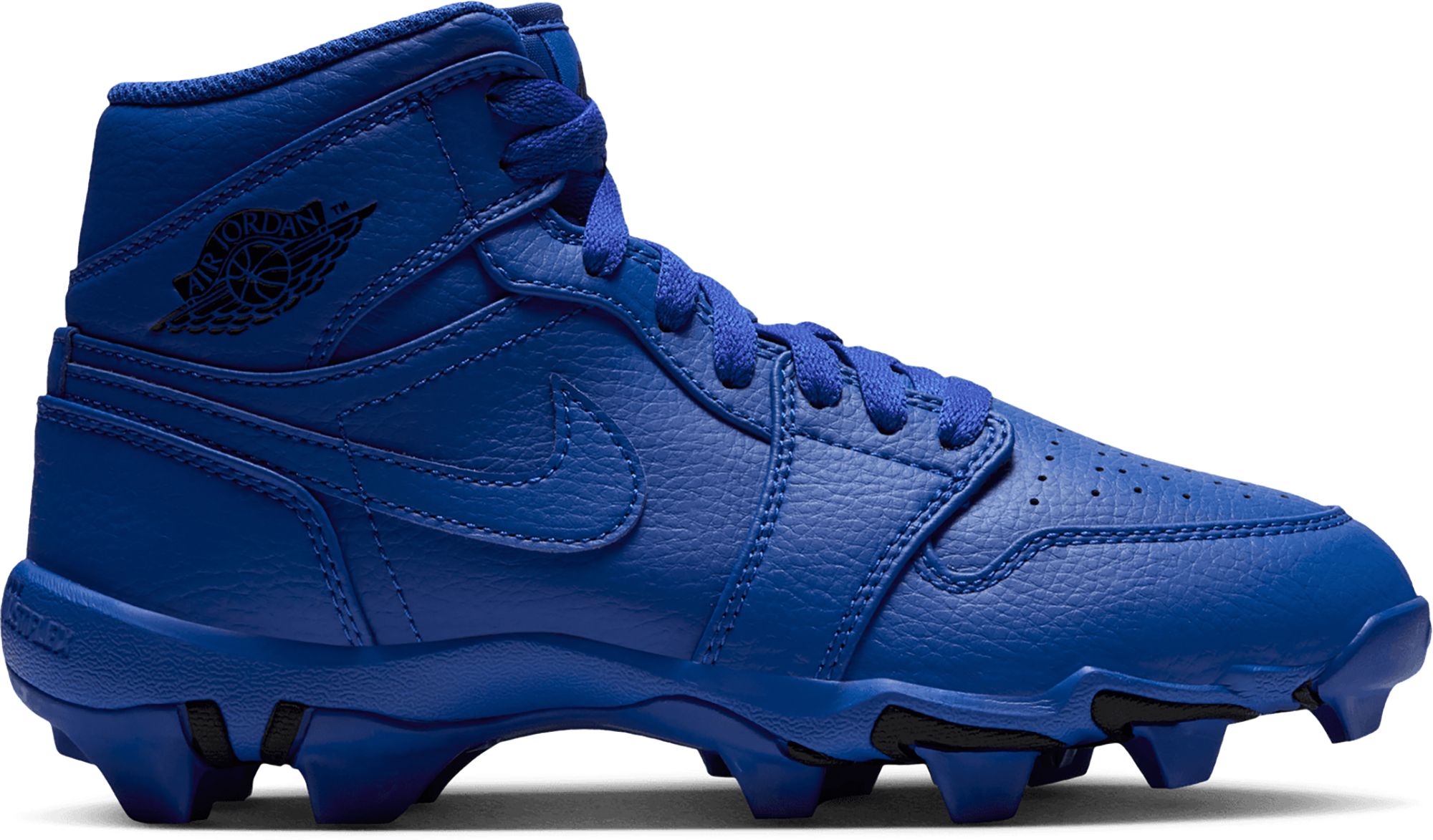Jordan 1 Kids' Mid Multisport Cleats, Size 13, Royal/Black