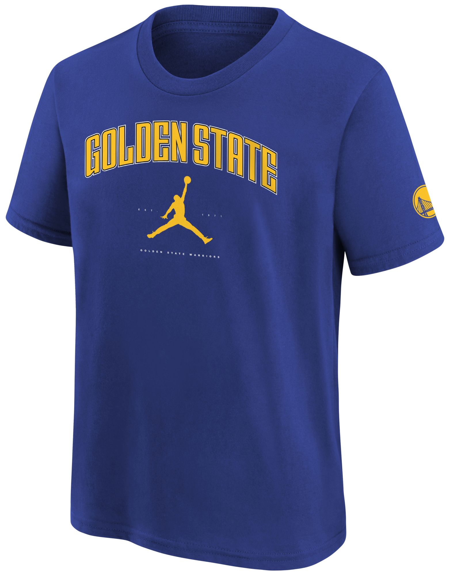 Jordan Youth Golden State Warriors Blue Jordan City T-Shirt